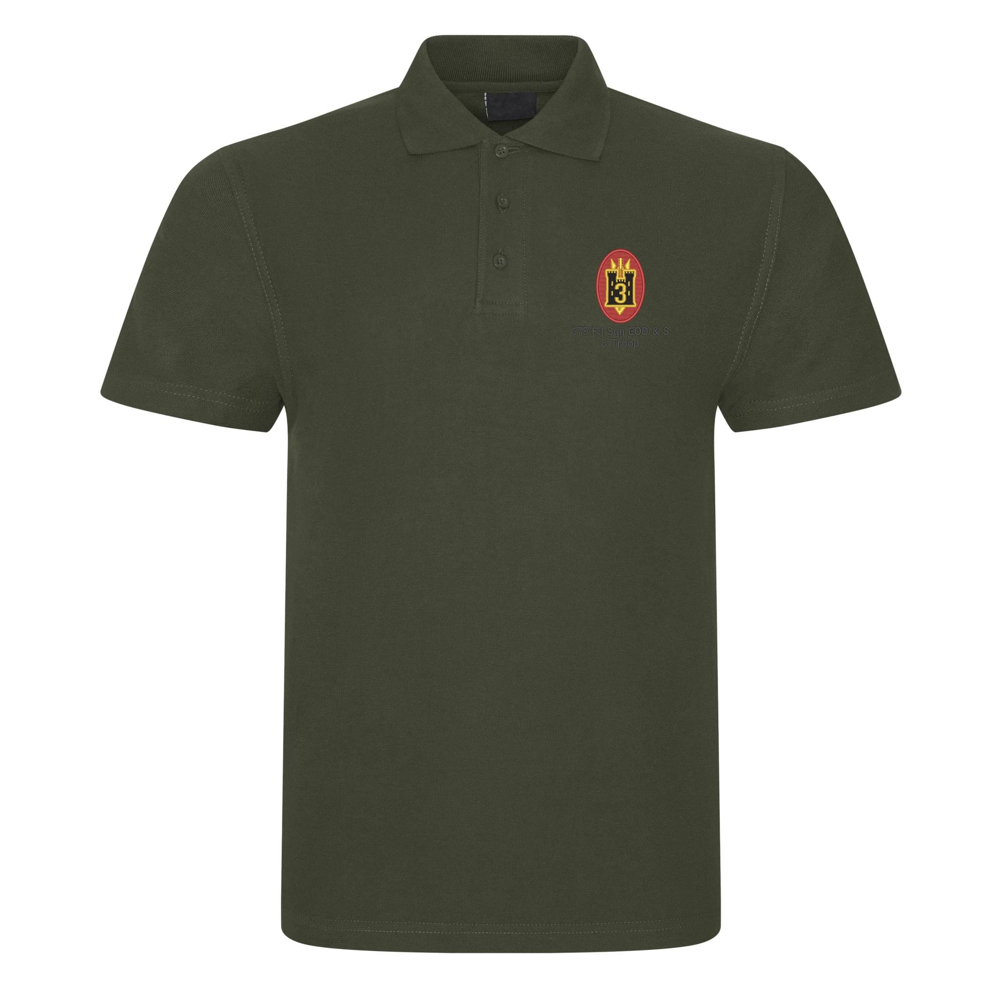 579 Fd Sqn EOD & S 3 Troop Polo Shirt - Image 6