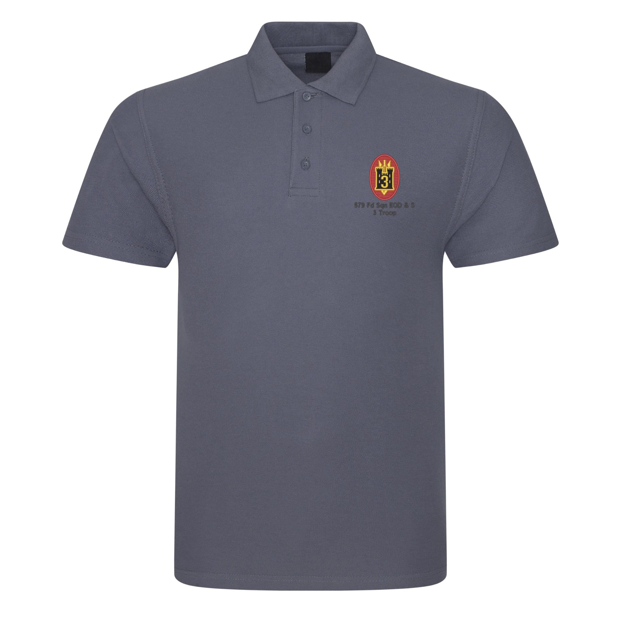 579 Fd Sqn EOD & S 3 Troop Polo Shirt - Image 7