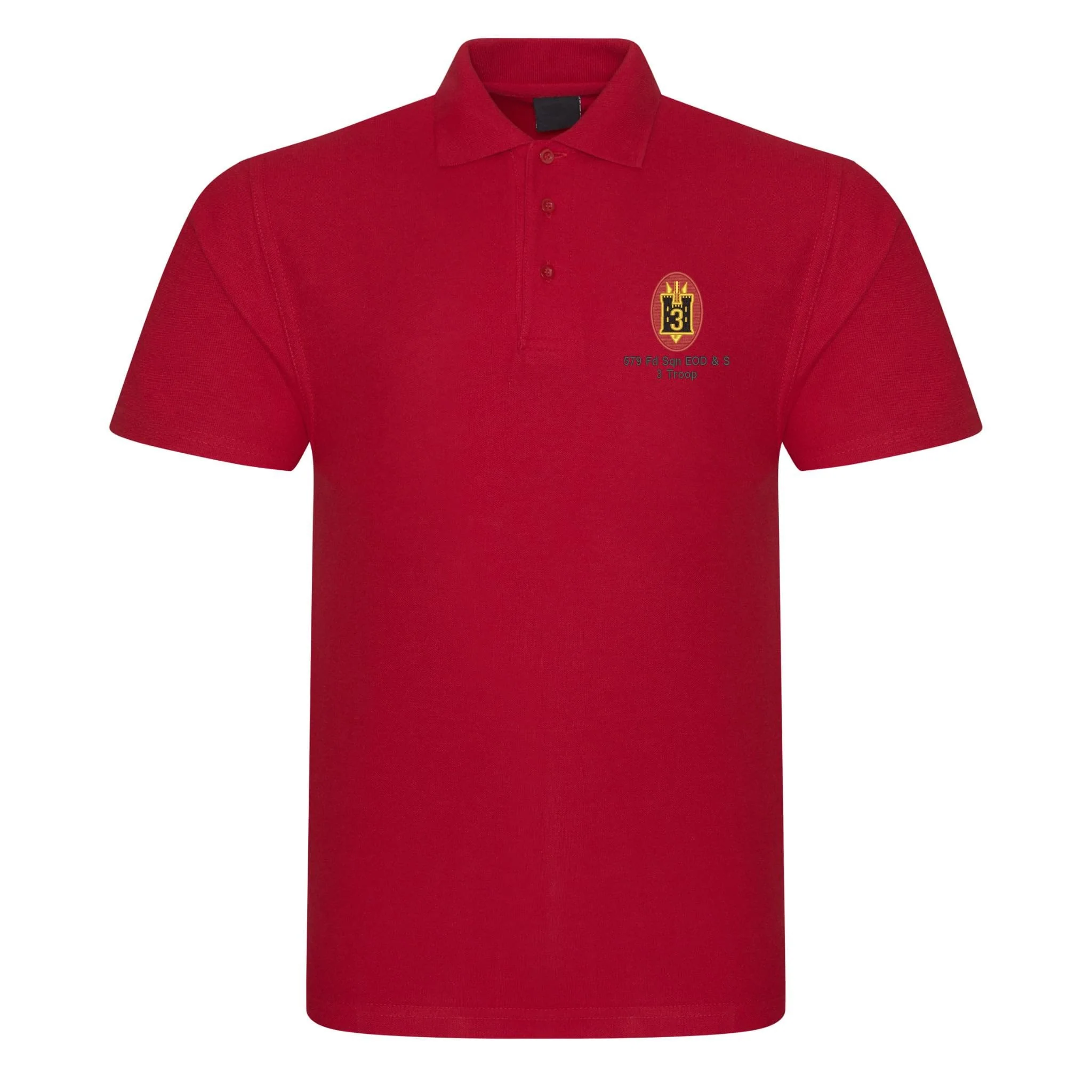 579 Fd Sqn EOD & S 3 Troop Polo Shirt - Image 9