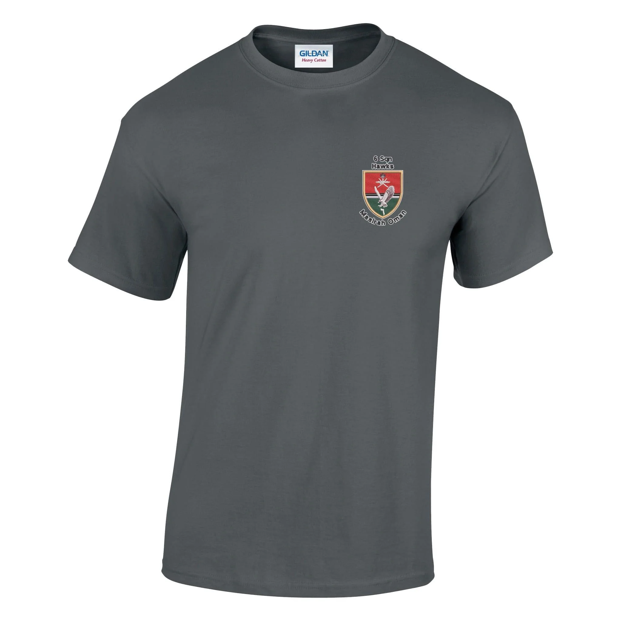 6 Sqn Hawks Masirah Oman Cotton T-Shirt - Image 4