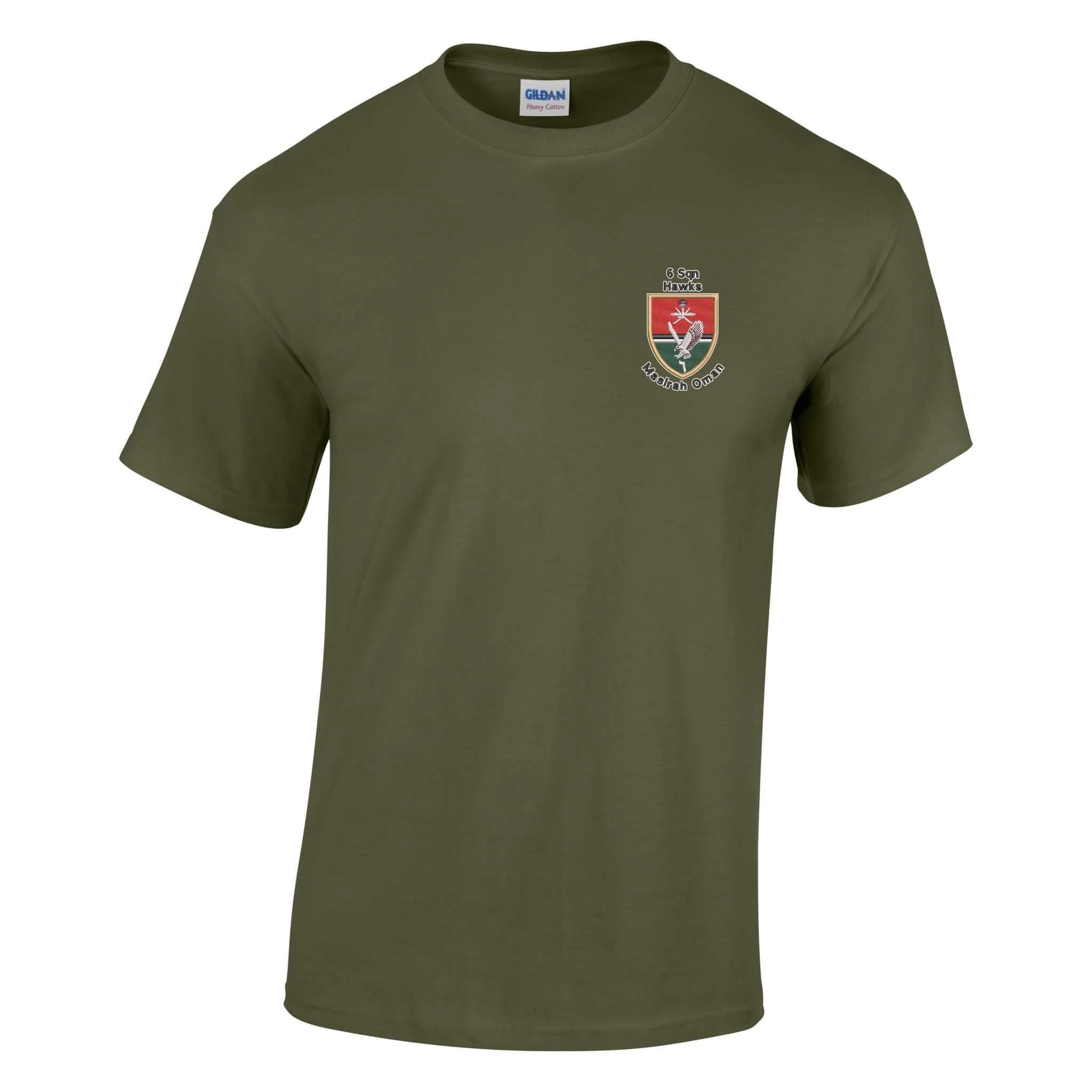 6 Sqn Hawks Masirah Oman Cotton T-Shirt - Image 7