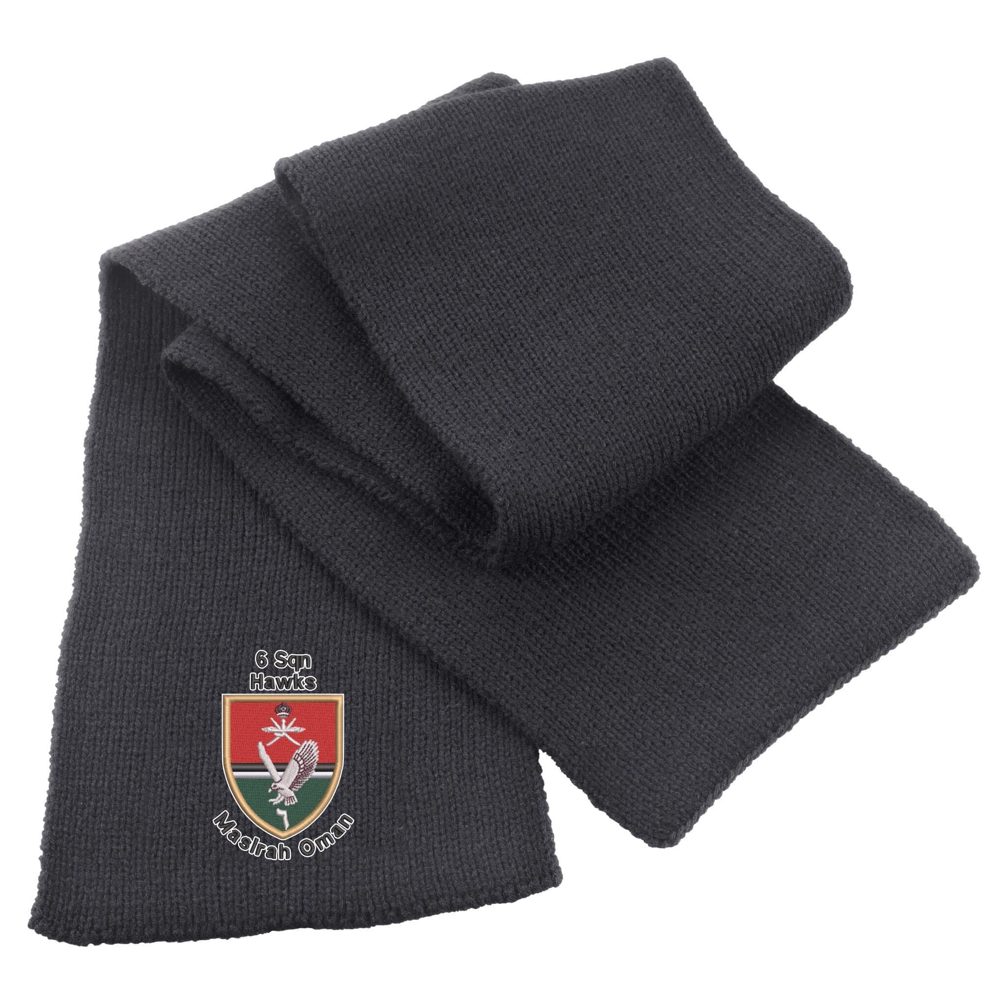 6 Sqn Hawks Masirah Oman Heavy Knit Scarf - Image 2