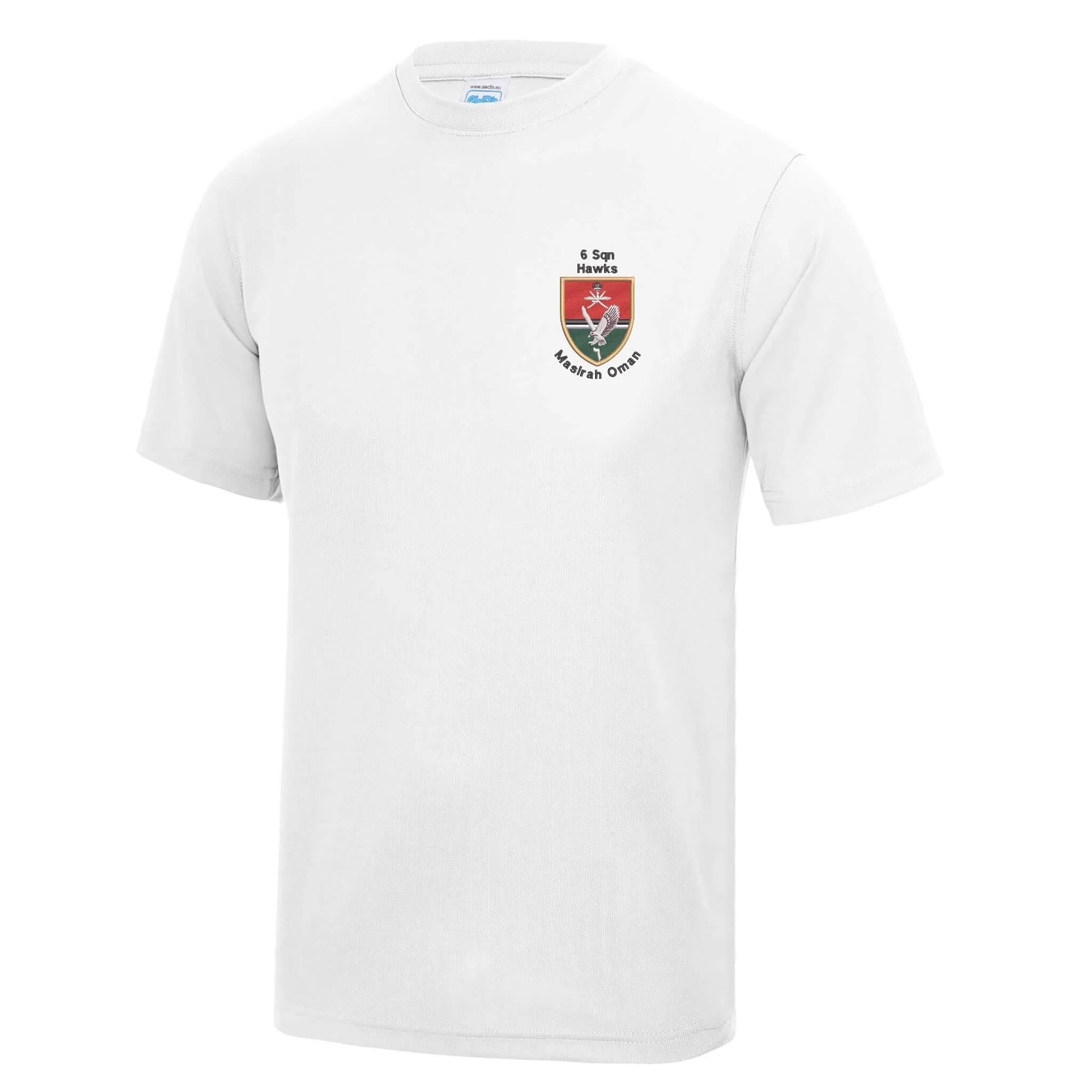 6 Sqn Hawks Masirah Oman Polyester T-Shirt - Image 5