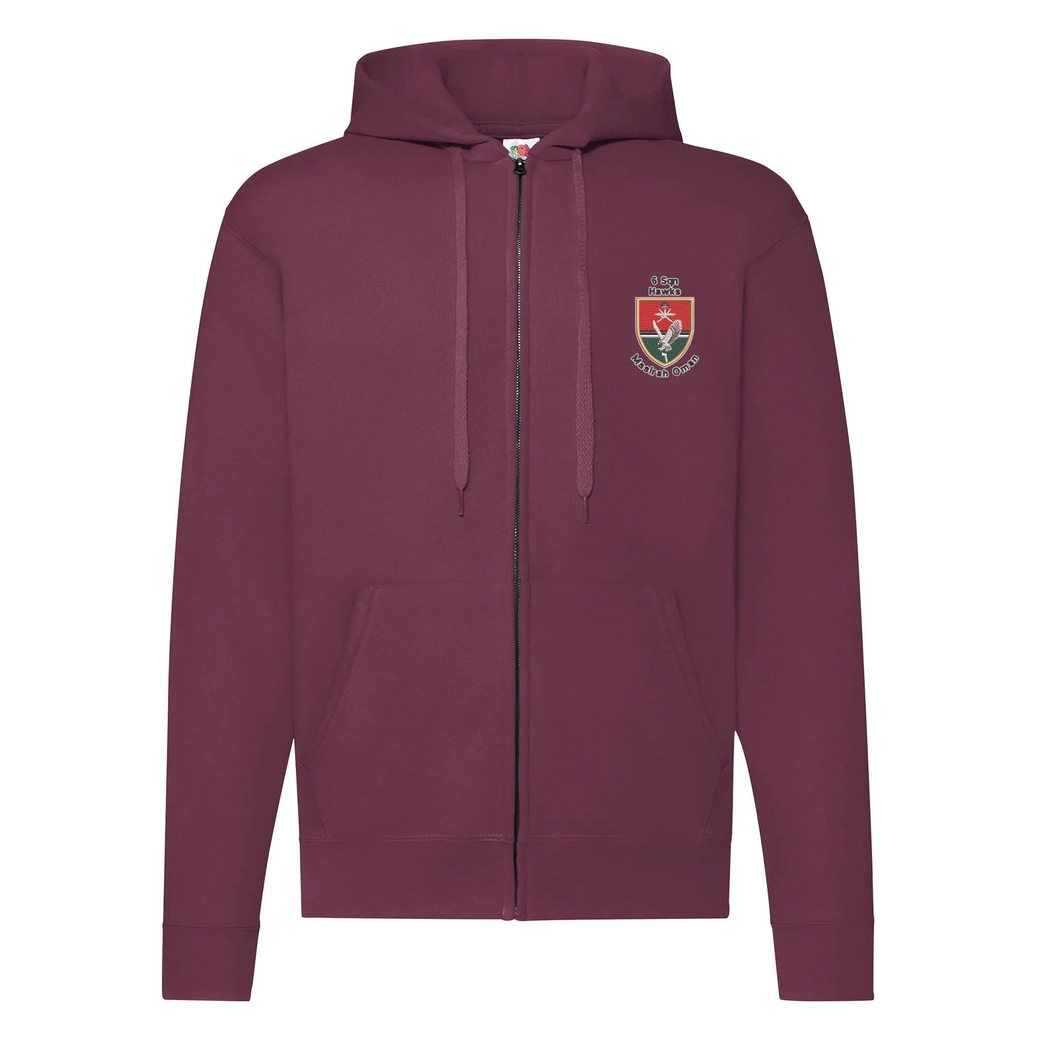 6 Sqn Hawks Masirah Oman Zipped Hoodie - Image 4