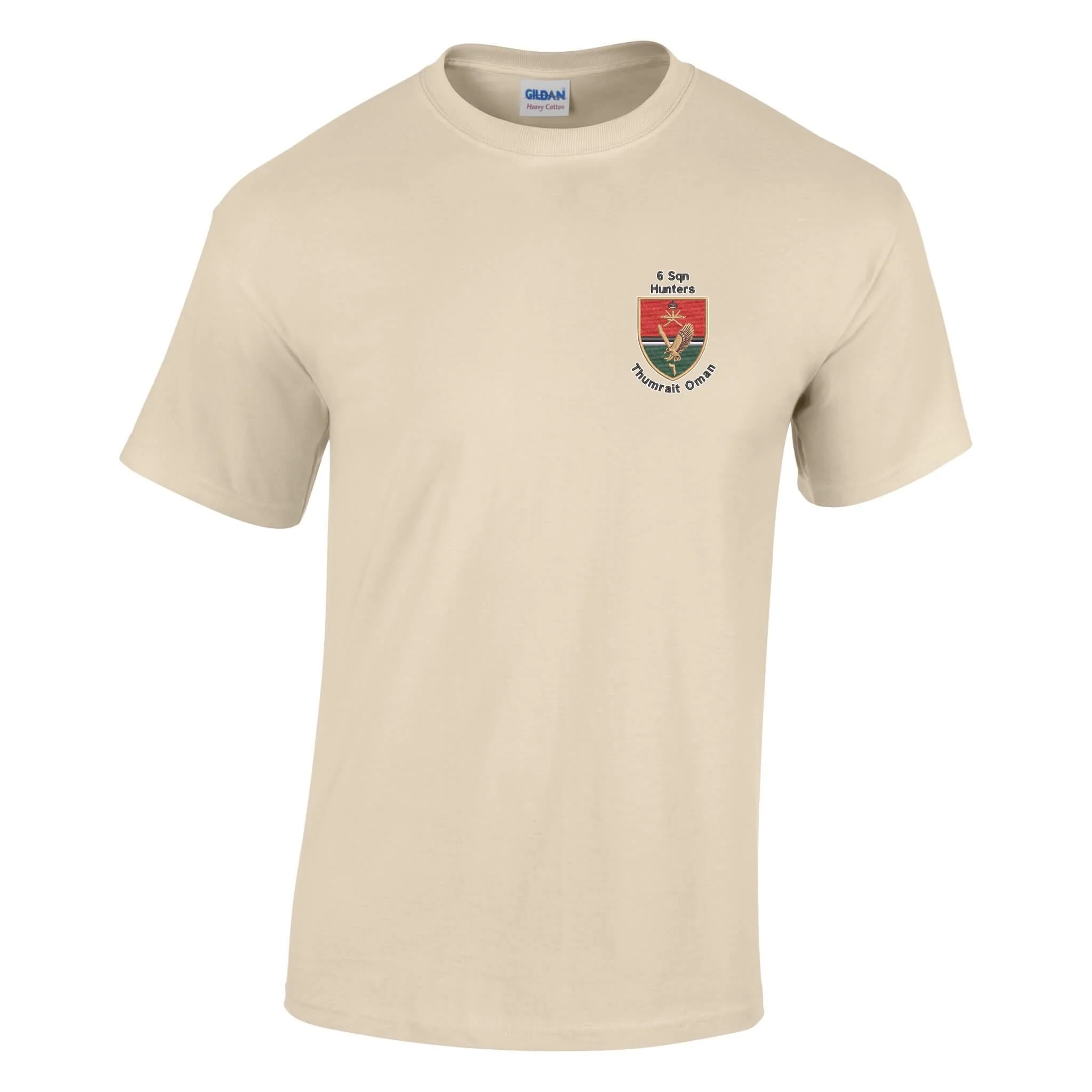 6 Sqn Hunters Thumrait Oman Cotton T-Shirt - Image 2