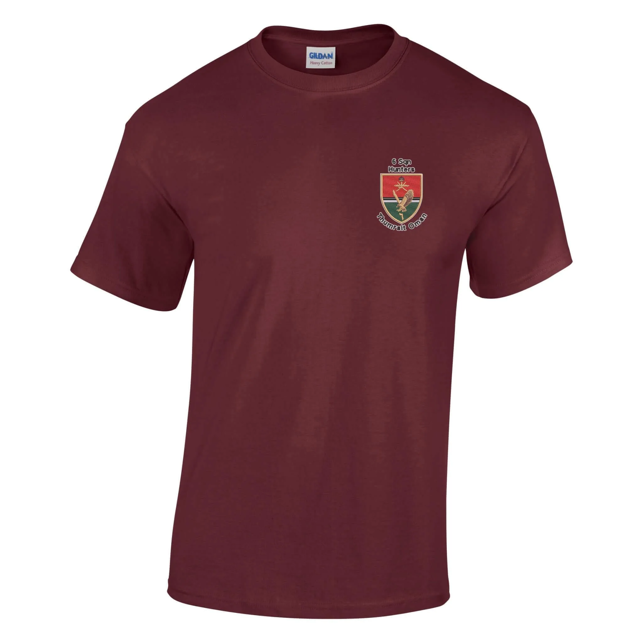 6 Sqn Hunters Thumrait Oman Cotton T-Shirt - Image 6
