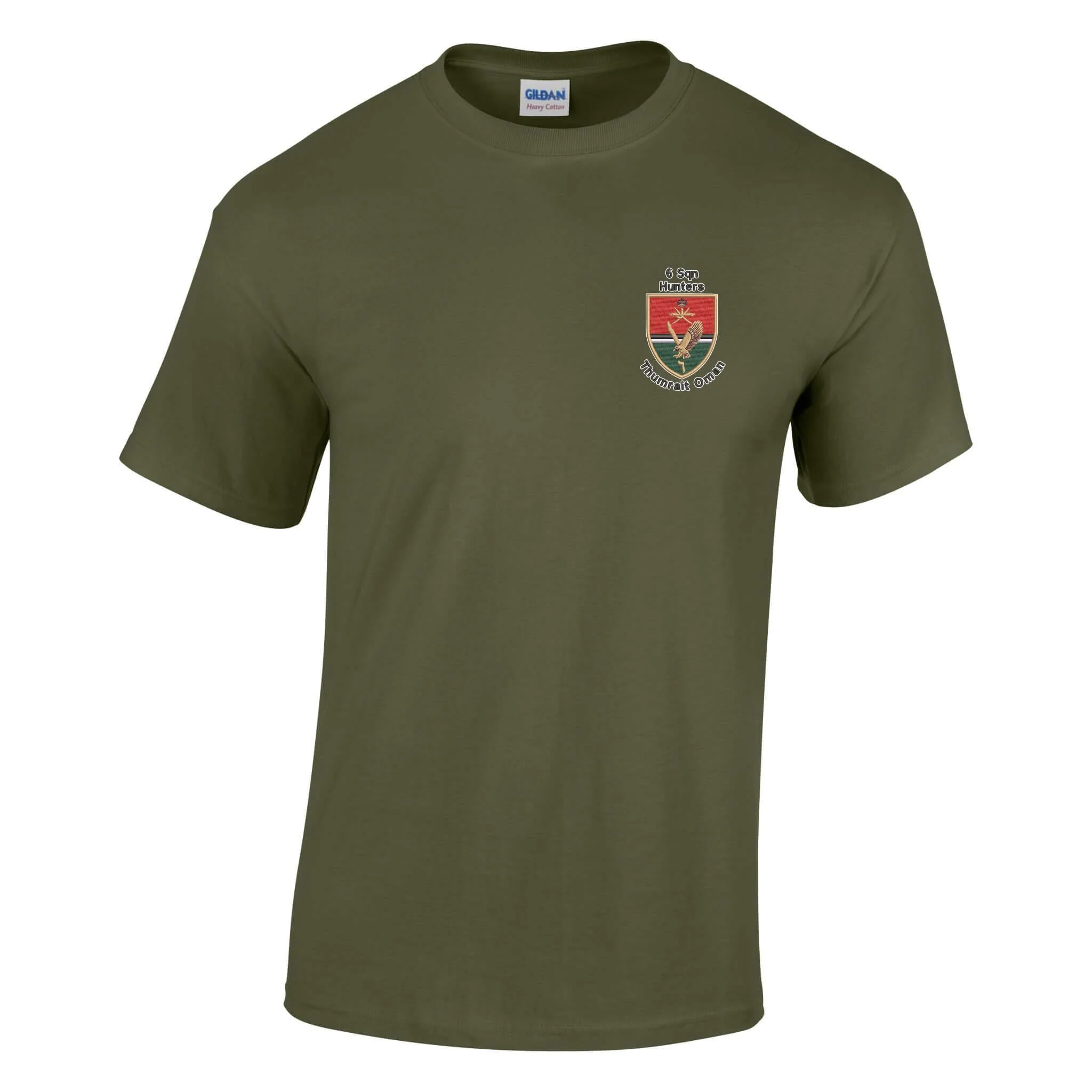 6 Sqn Hunters Thumrait Oman Cotton T-Shirt - Image 7