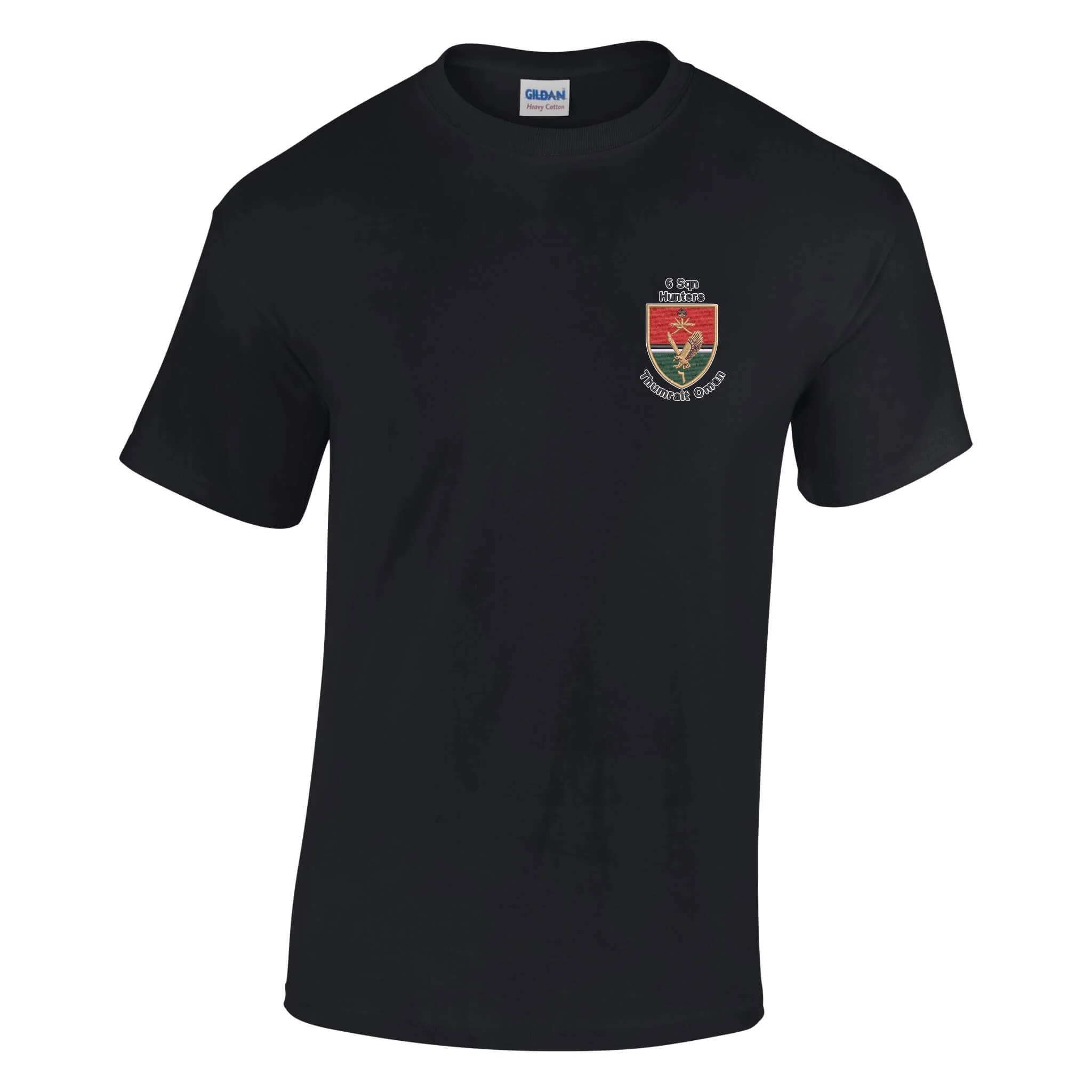 6 Sqn Hunters Thumrait Oman Cotton T-Shirt - Image 9