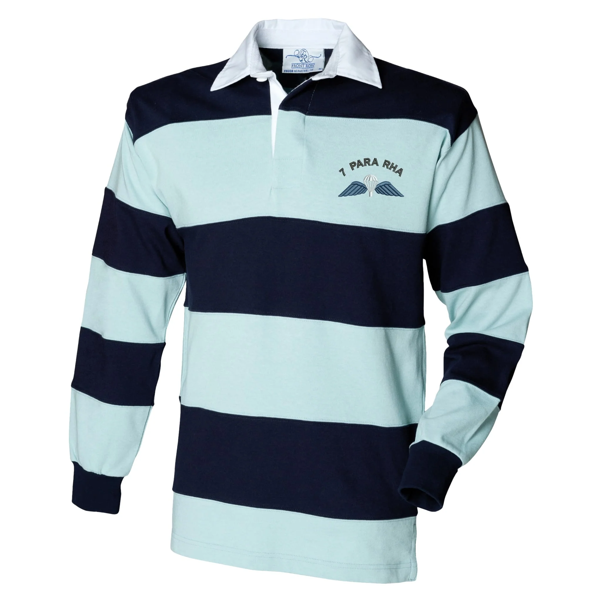 7 Para Artillery Wings Front Row Sewn Stripe Long Sleeve Rugby Shirt - Image 2