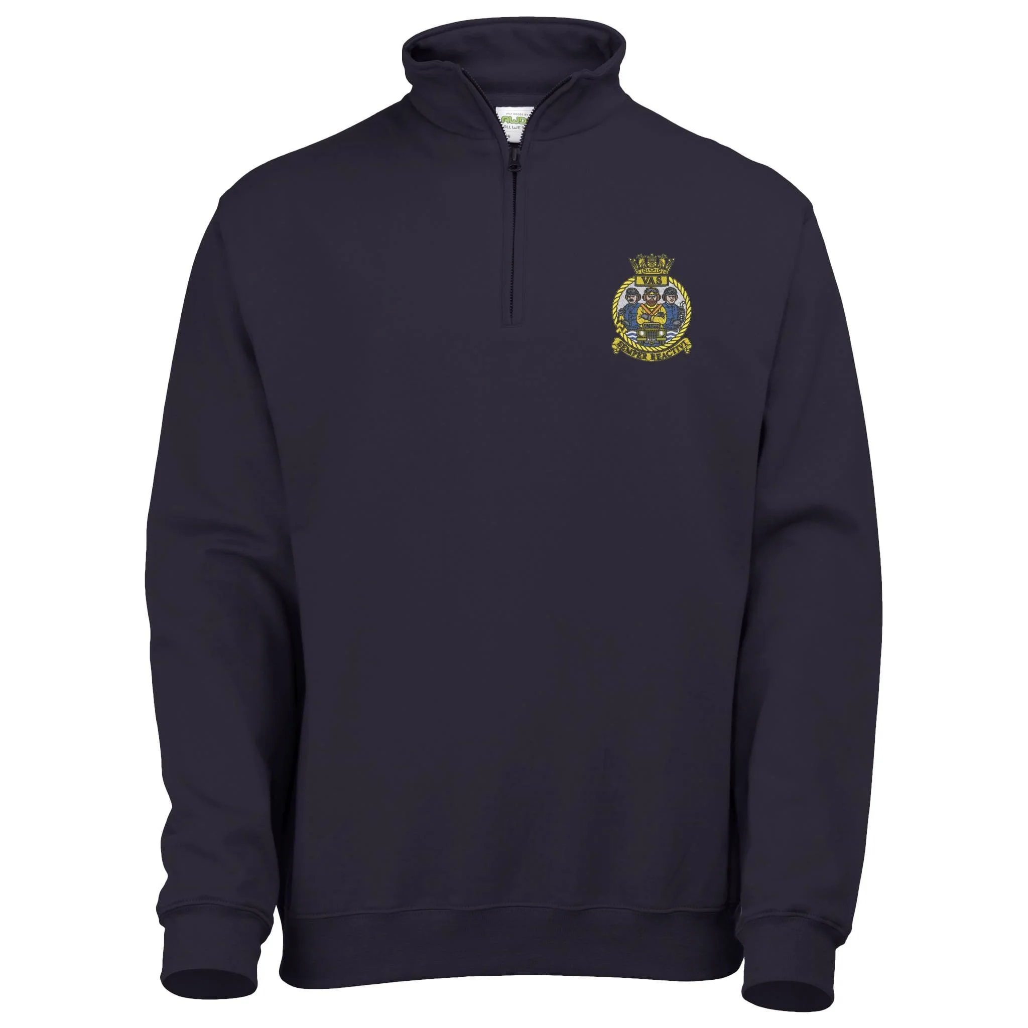 Aircraft Handler Semper Reactivi Crest Quarter Zip Sweatshirt - Image 5