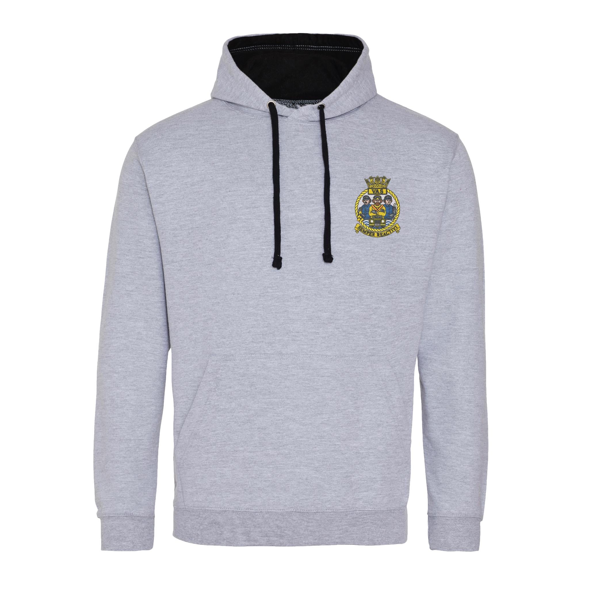 Aircraft Handler Semper Reactivi Crest Varsity Contrast Hoodie - Image 6