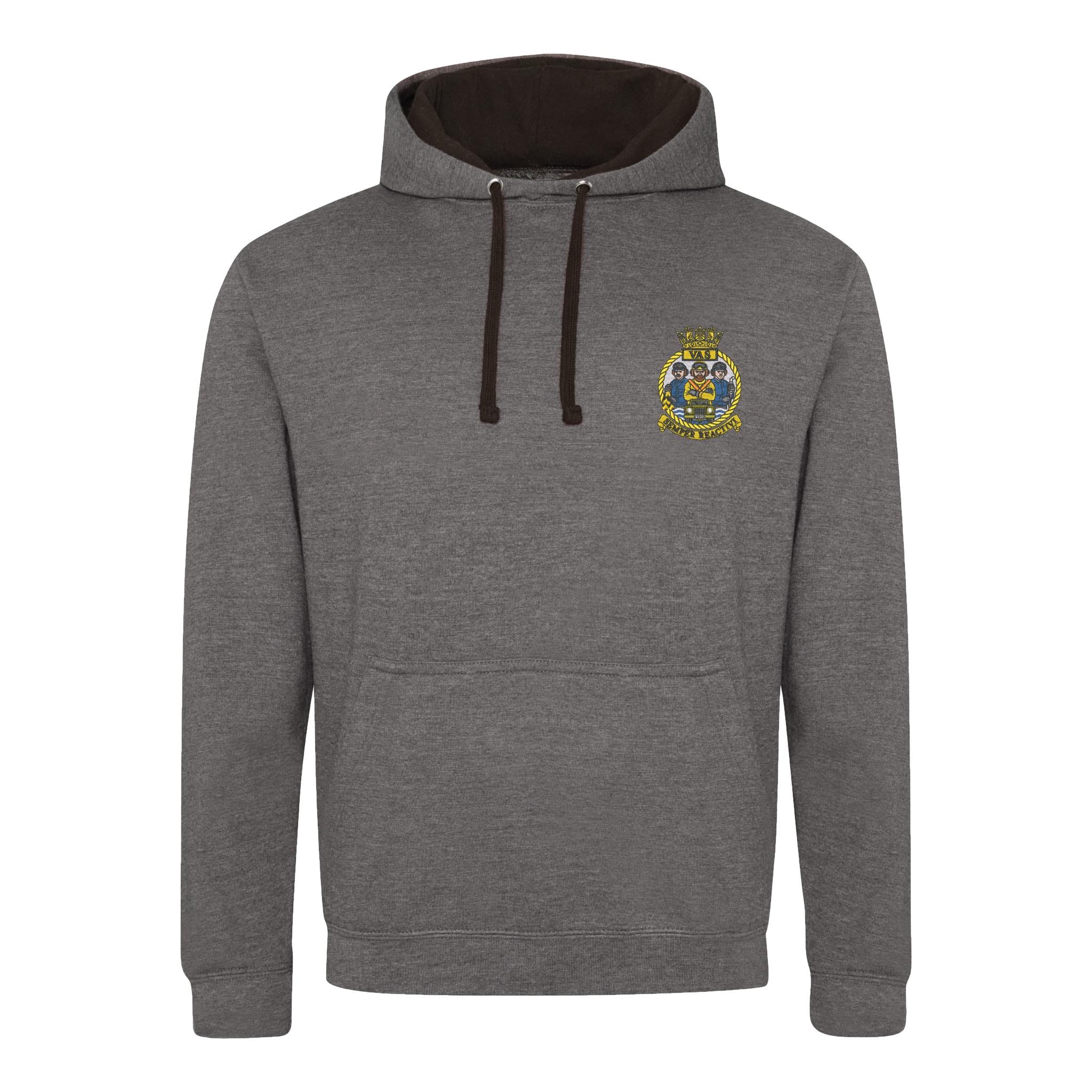 Aircraft Handler Semper Reactivi Crest Varsity Contrast Hoodie - Image 8