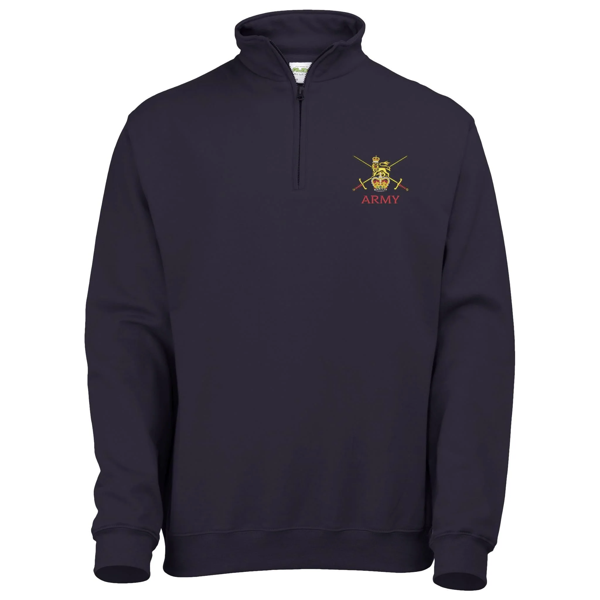 Army (Crossed Swords) Quarter Zip Sweatshirt - Image 5