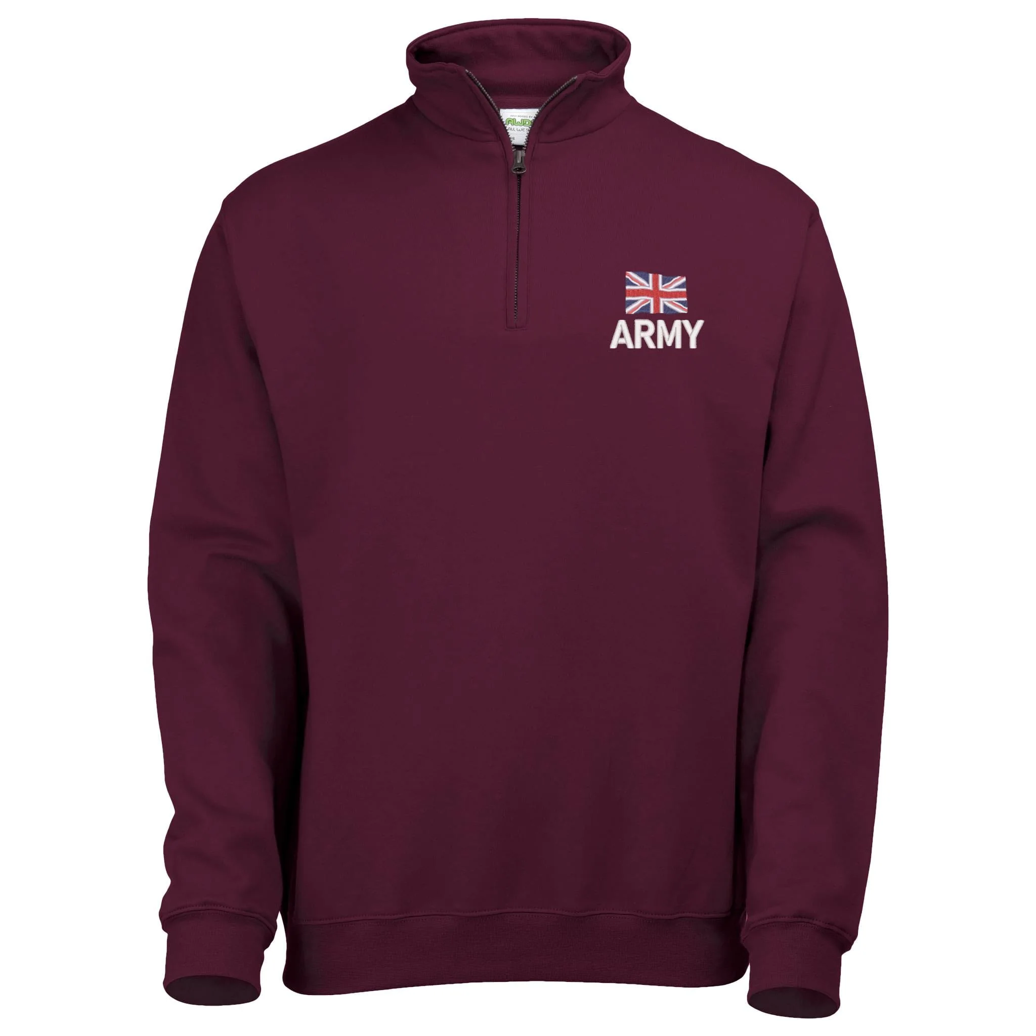 Army (New Logo) Quarter Zip Sweatshirt - Image 3