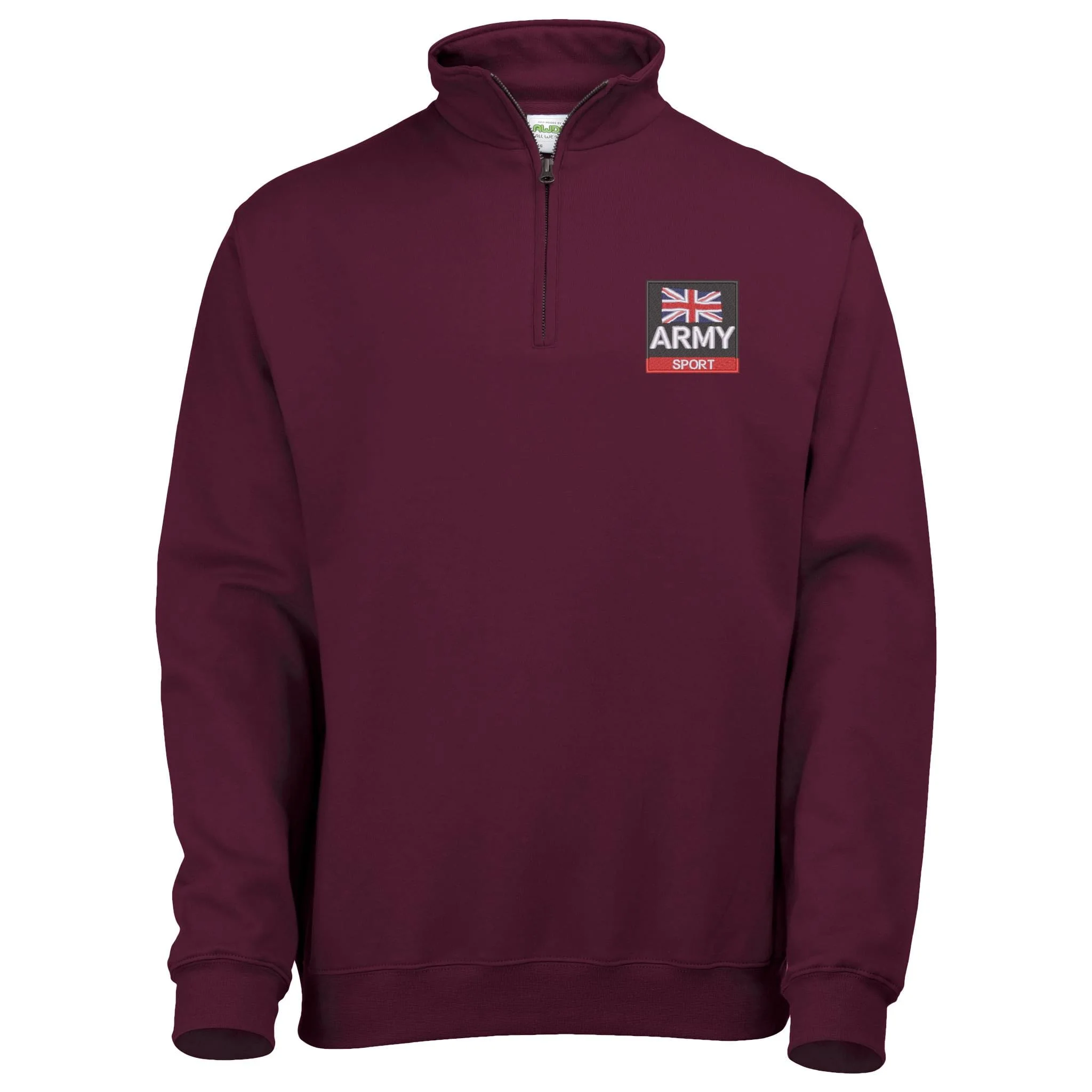 Army Sport Quarter Zip Sweatshirt - Image 2