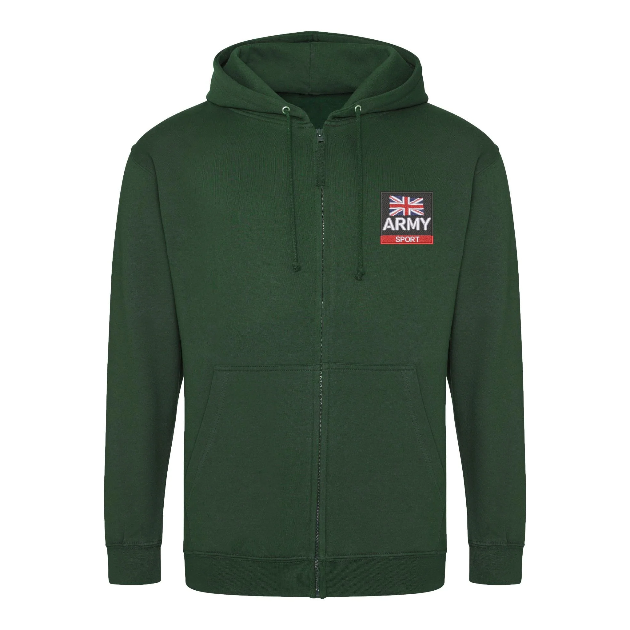 Army Sport Zipped Hoodie - Image 7