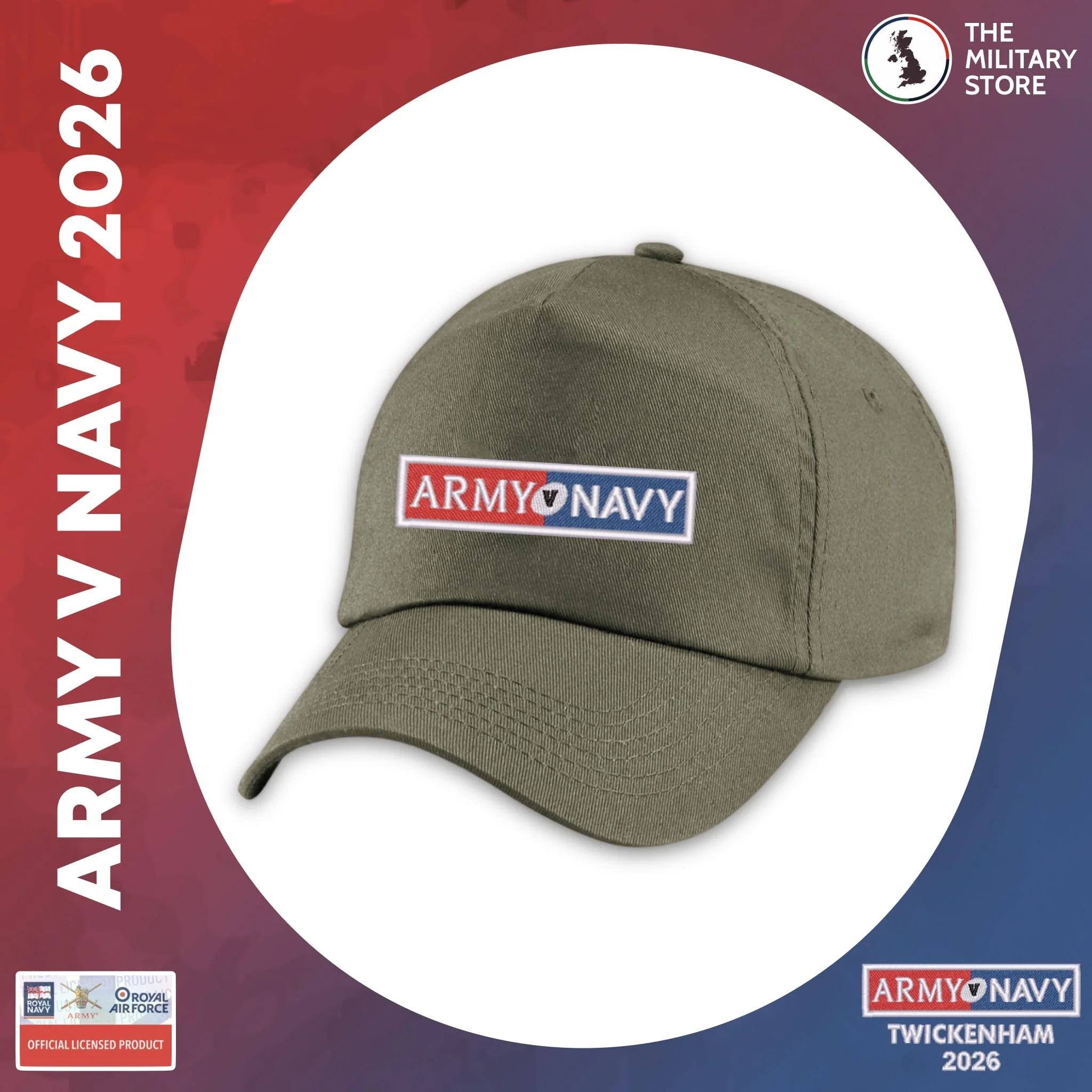 Army v Navy 2026 Embroidered Cap - Image 4