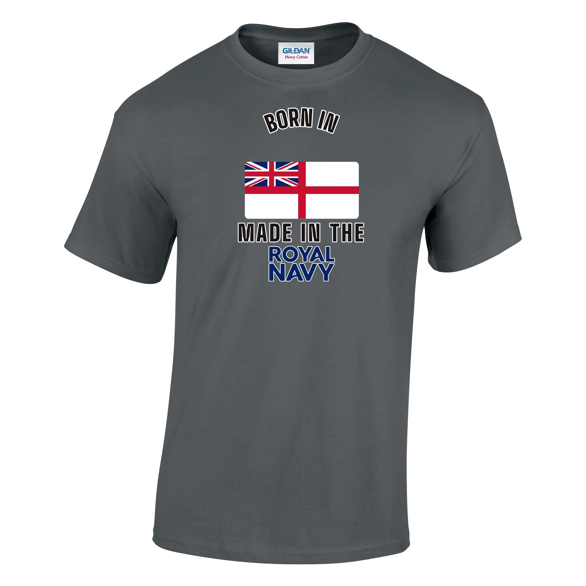 Born In ... Made In The Royal Navy Printed T-Shirt - Image 4