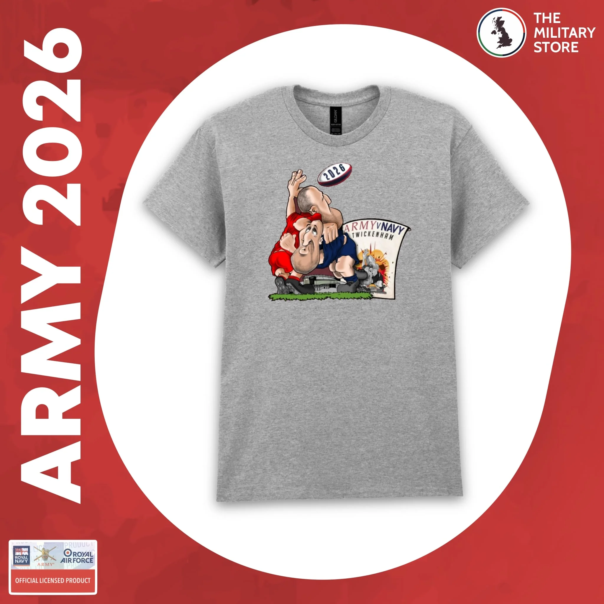 British Army - Army v Navy 2026 Rugby Players Cotton T-Shirt - Image 11