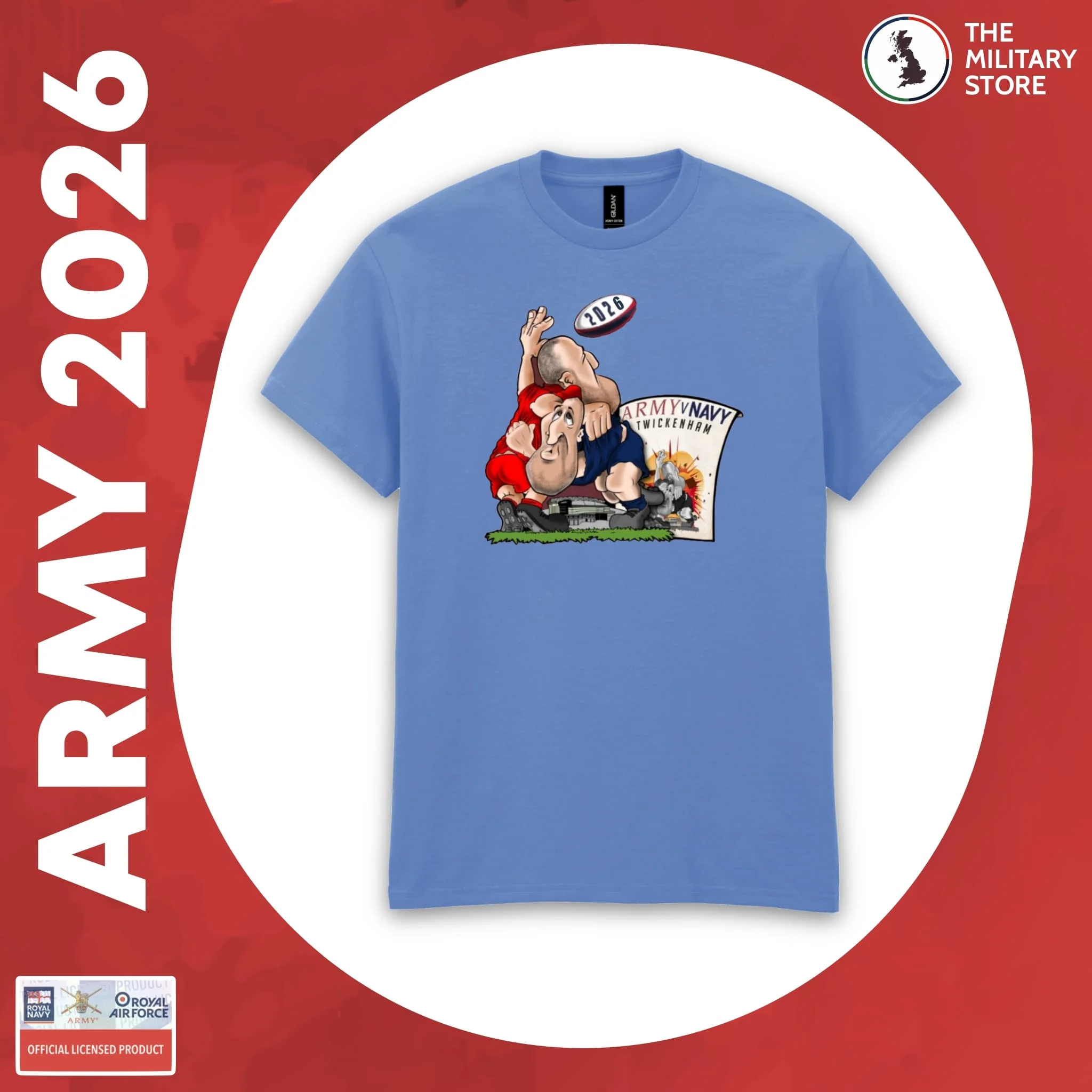 British Army - Army v Navy 2026 Rugby Players Cotton T-Shirt - Image 4
