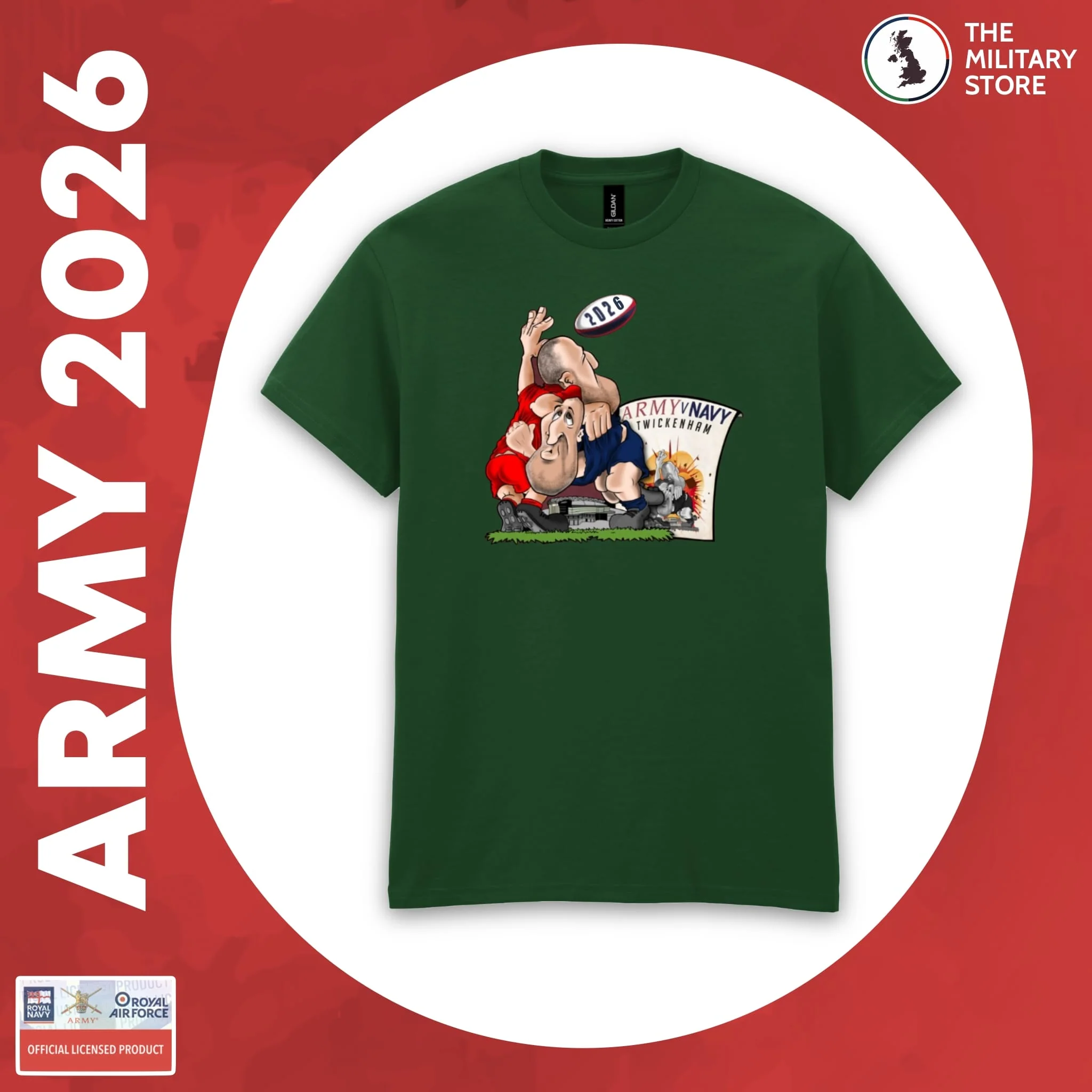 British Army - Army v Navy 2026 Rugby Players Cotton T-Shirt - Image 6