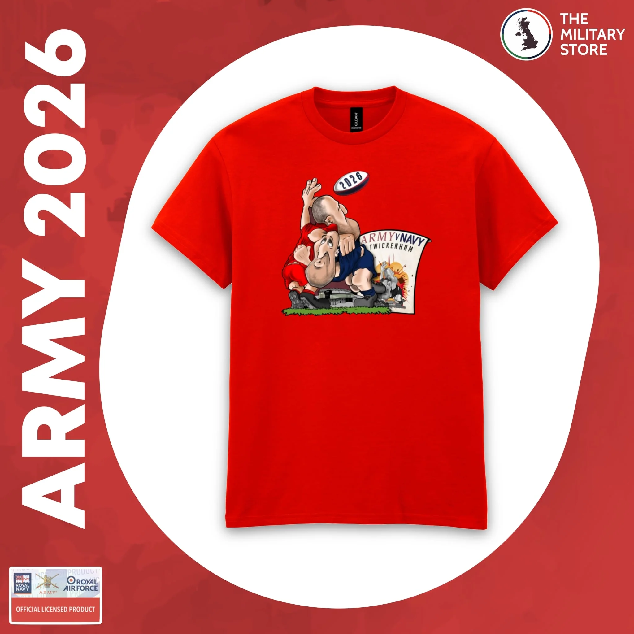 British Army - Army v Navy 2026 Rugby Players Cotton T-Shirt - Image 9