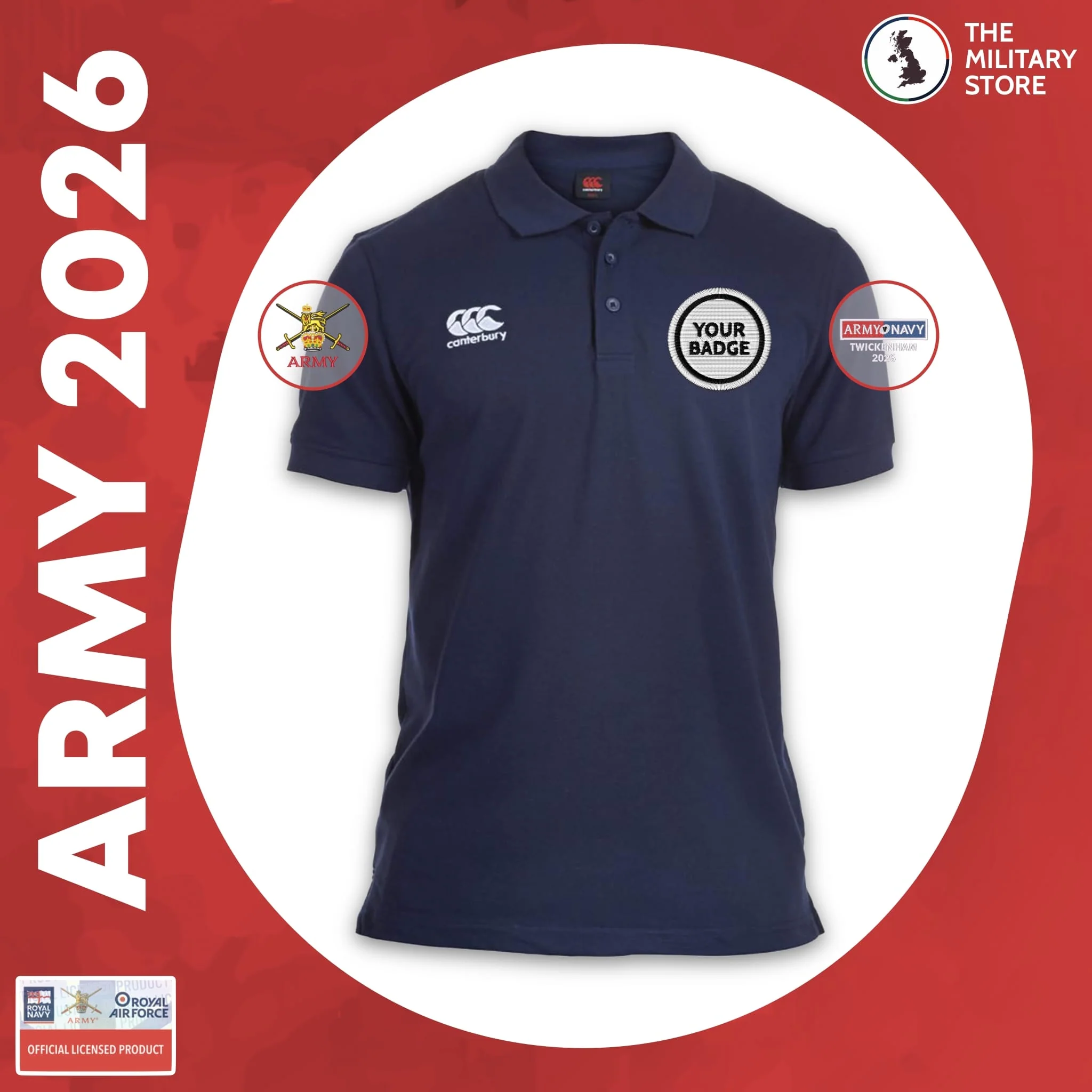 British Army - Canterbury Rugby Polo - Army v Navy 2026 - Image 6