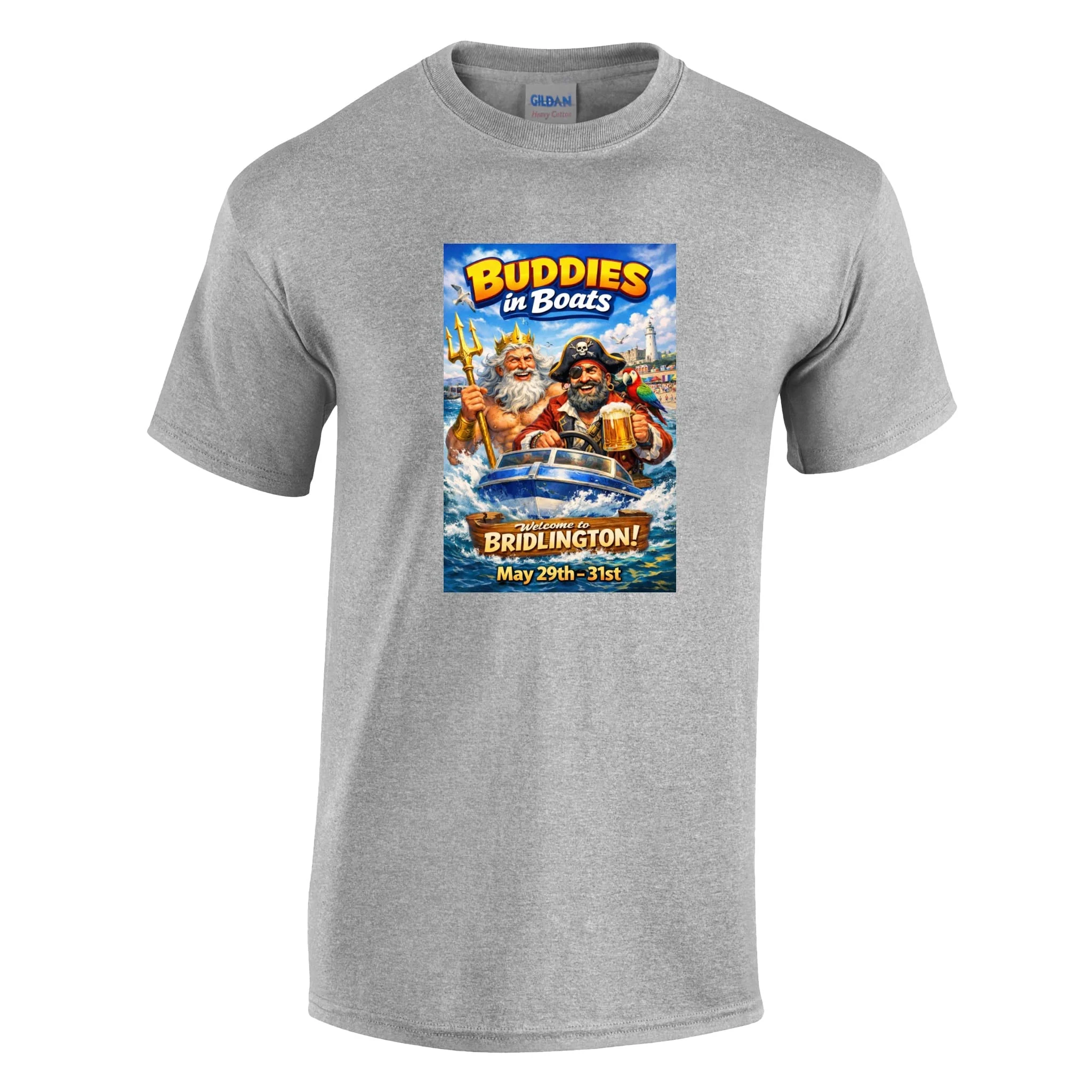 Buddies In Boats - Annual Reunion 2026 Printed T-Shirt - Image 11