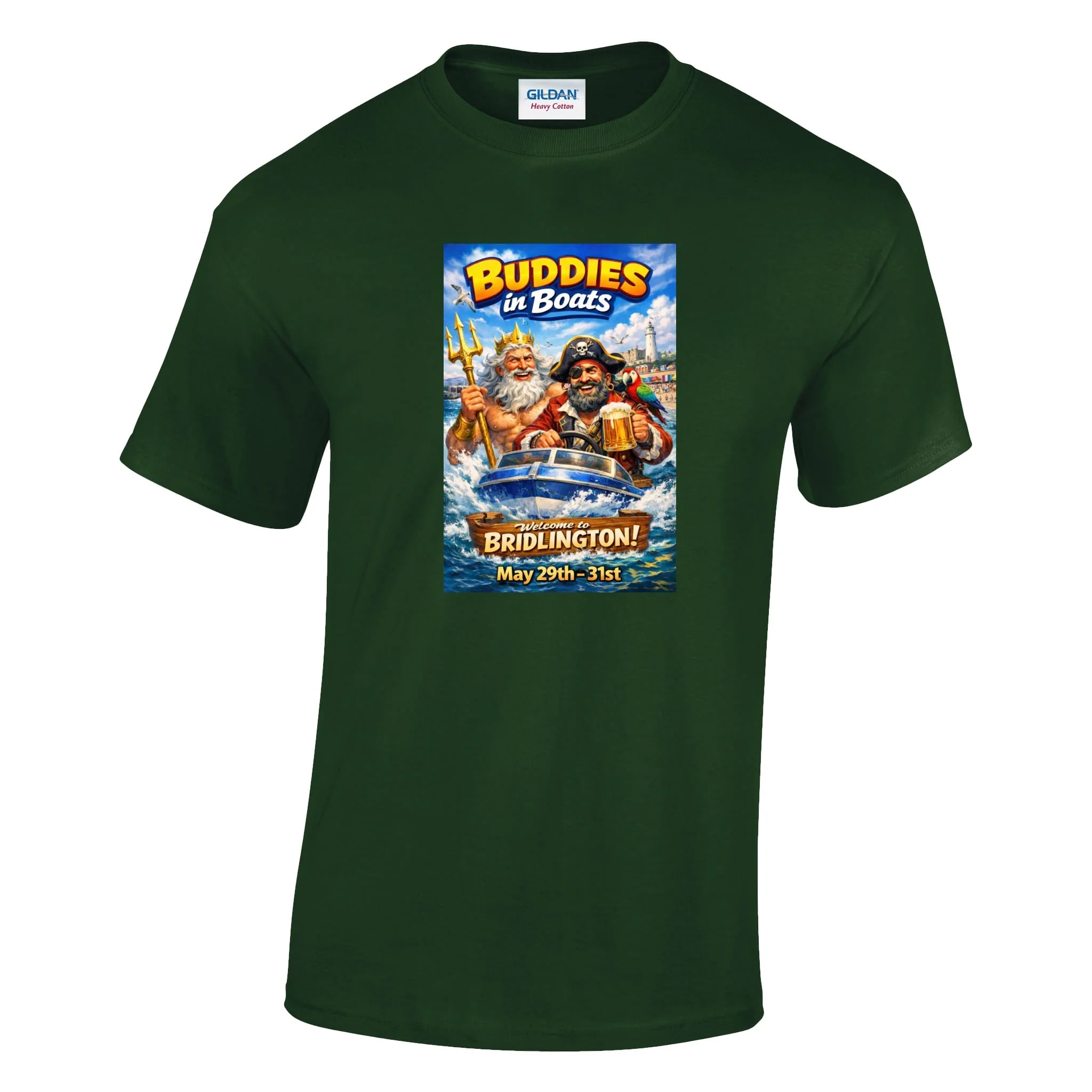 Buddies In Boats - Annual Reunion 2026 Printed T-Shirt - Image 4