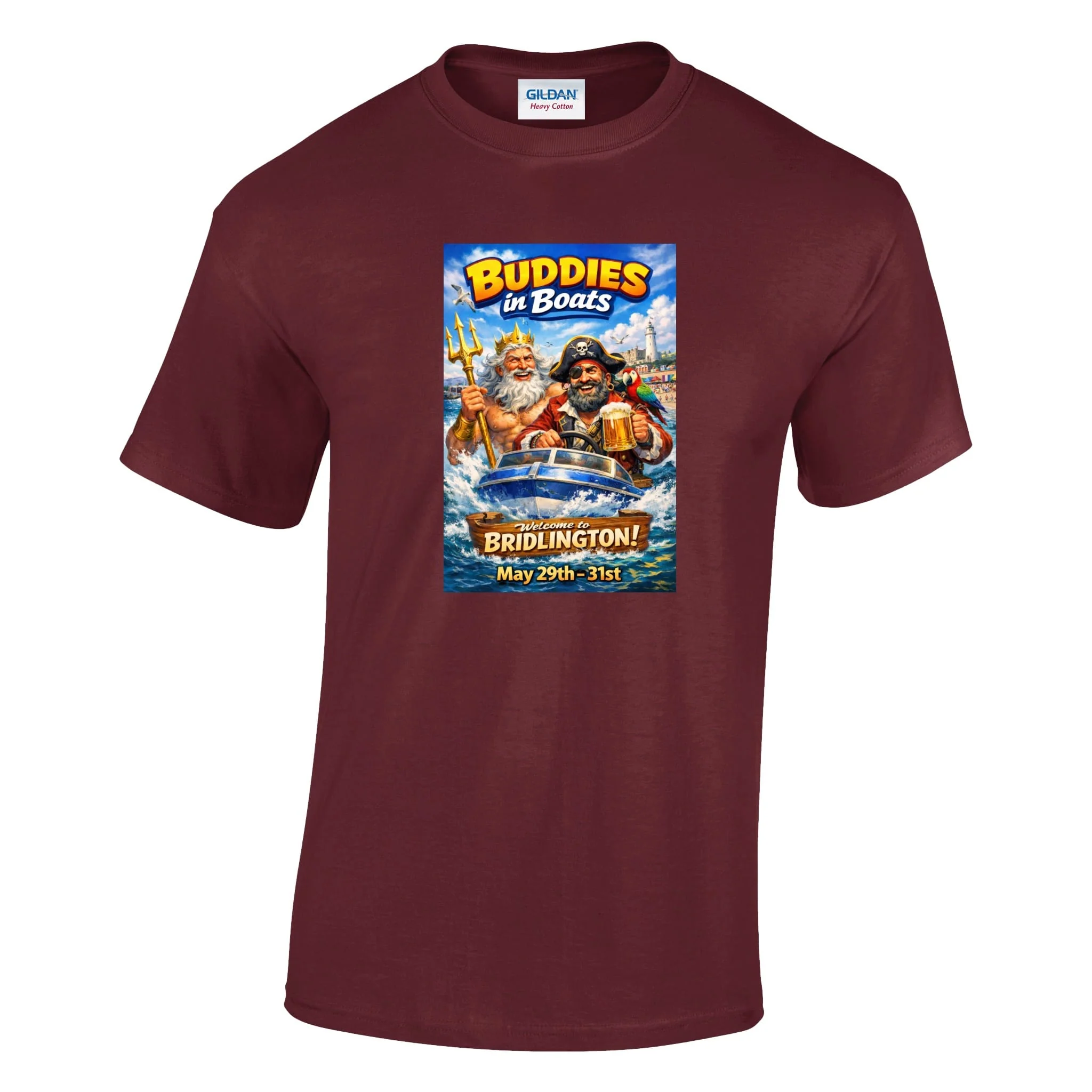 Buddies In Boats - Annual Reunion 2026 Printed T-Shirt - Image 5