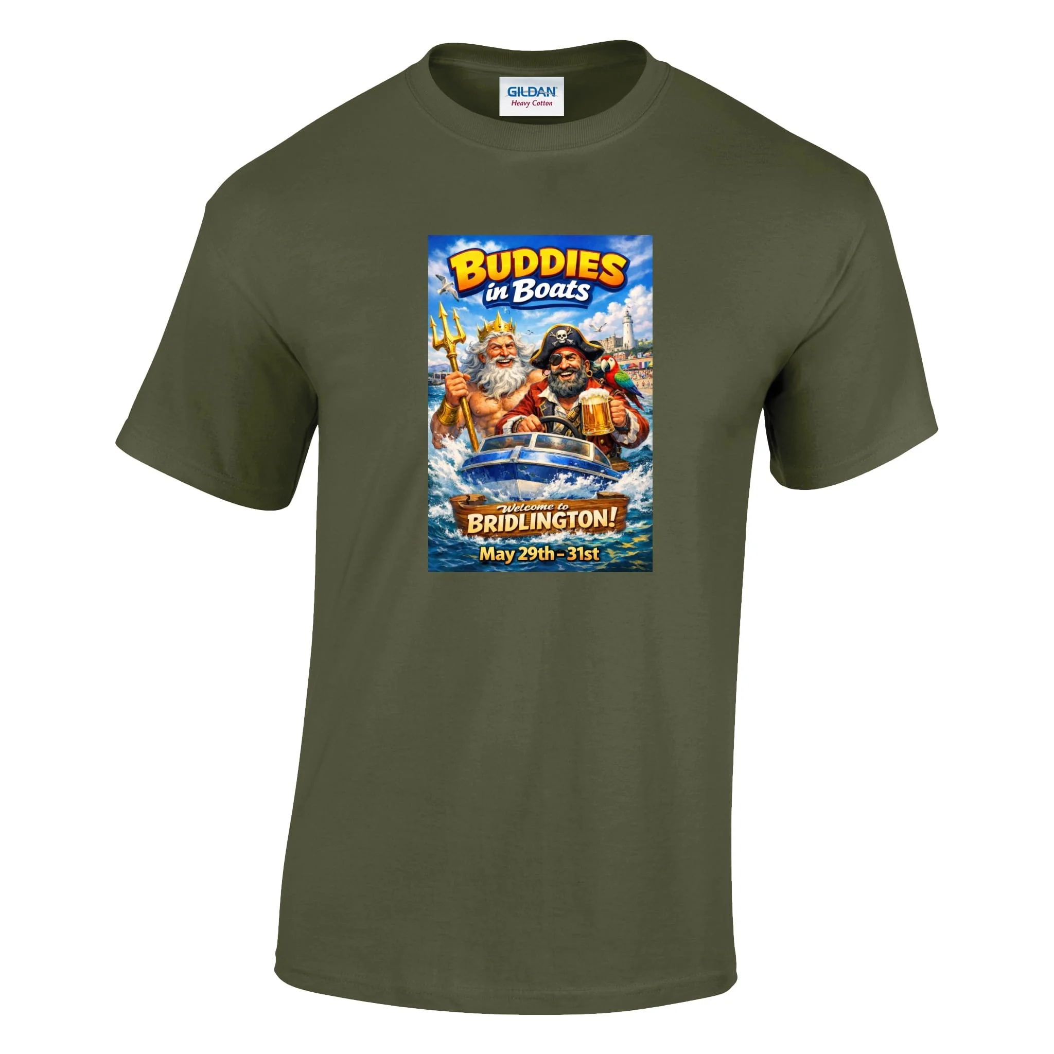 Buddies In Boats - Annual Reunion 2026 Printed T-Shirt - Image 6