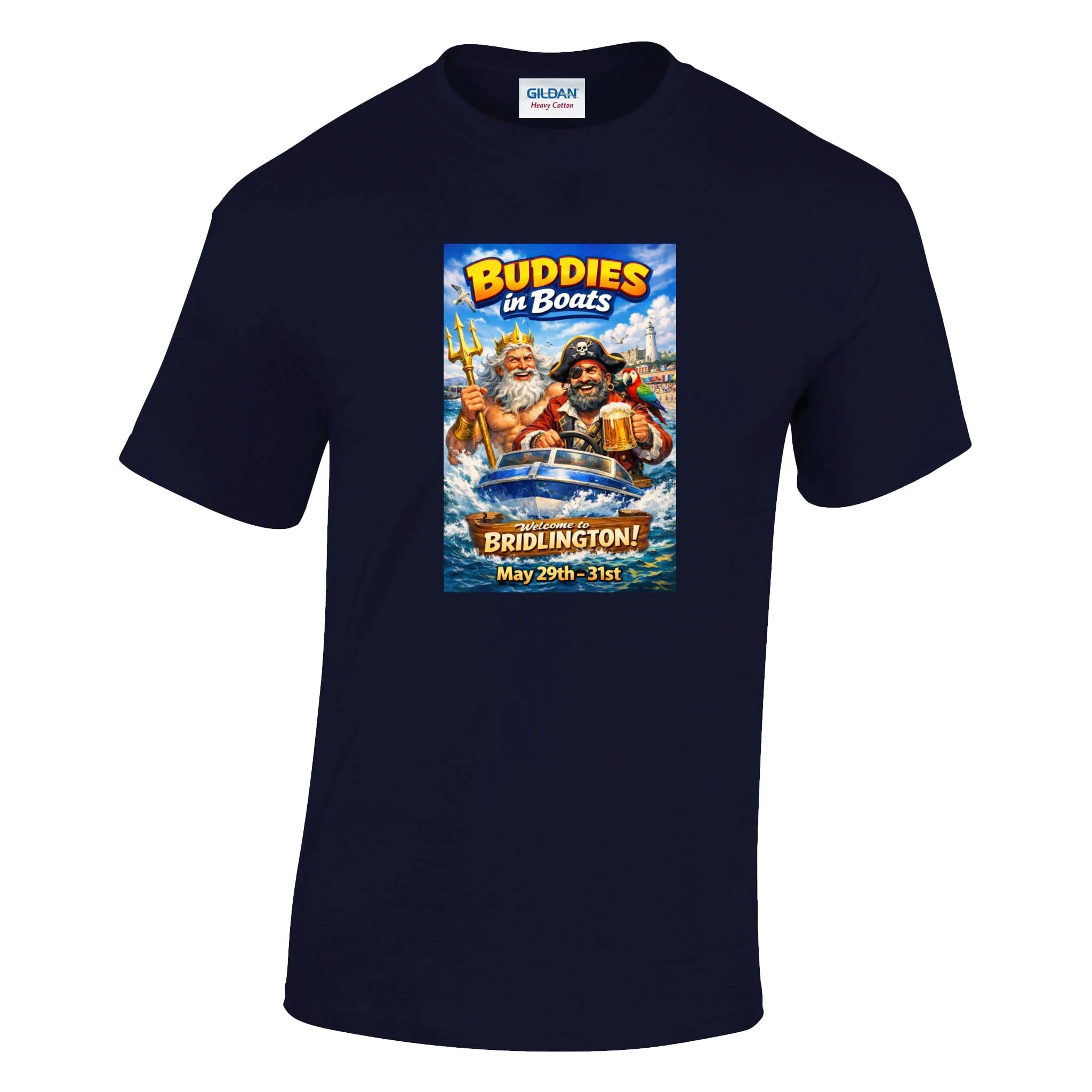 Buddies In Boats - Annual Reunion 2026 Printed T-Shirt - Image 7