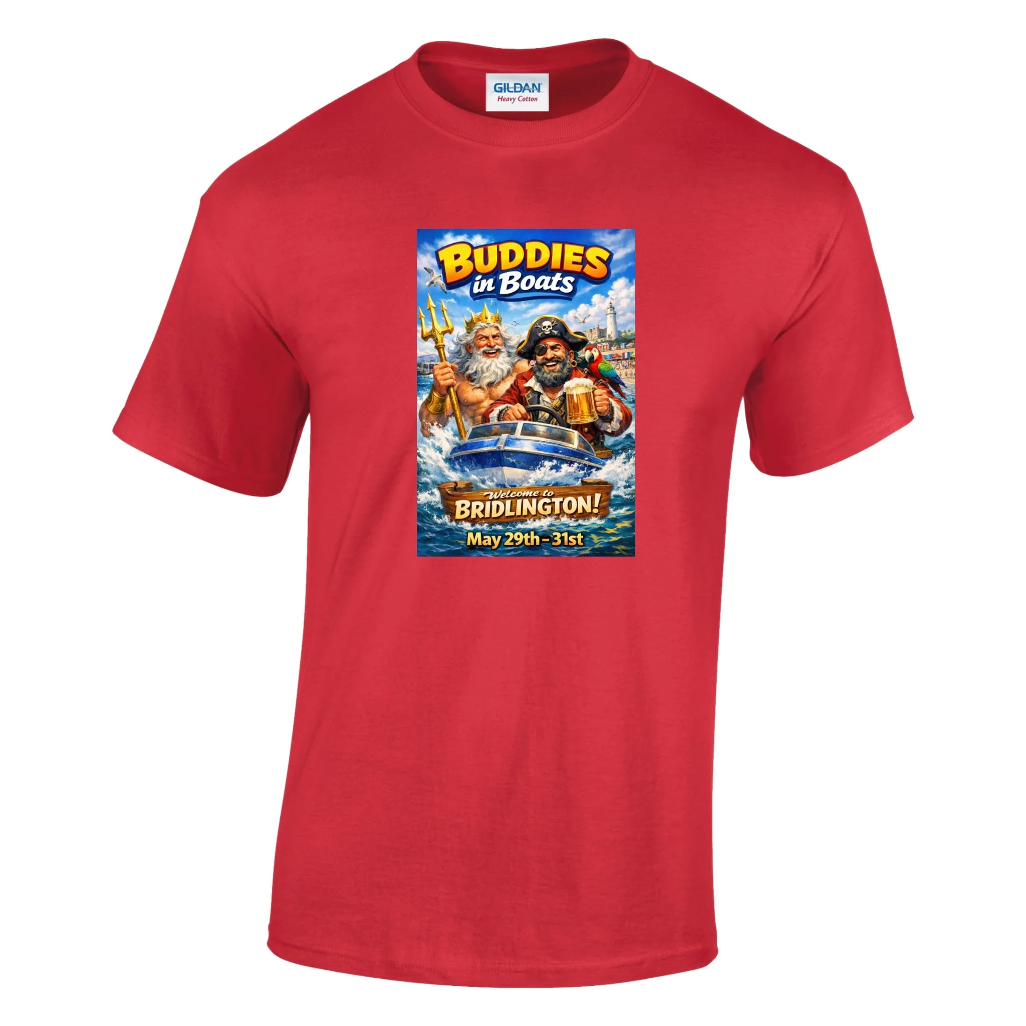 Buddies In Boats - Annual Reunion 2026 Printed T-Shirt - Image 8