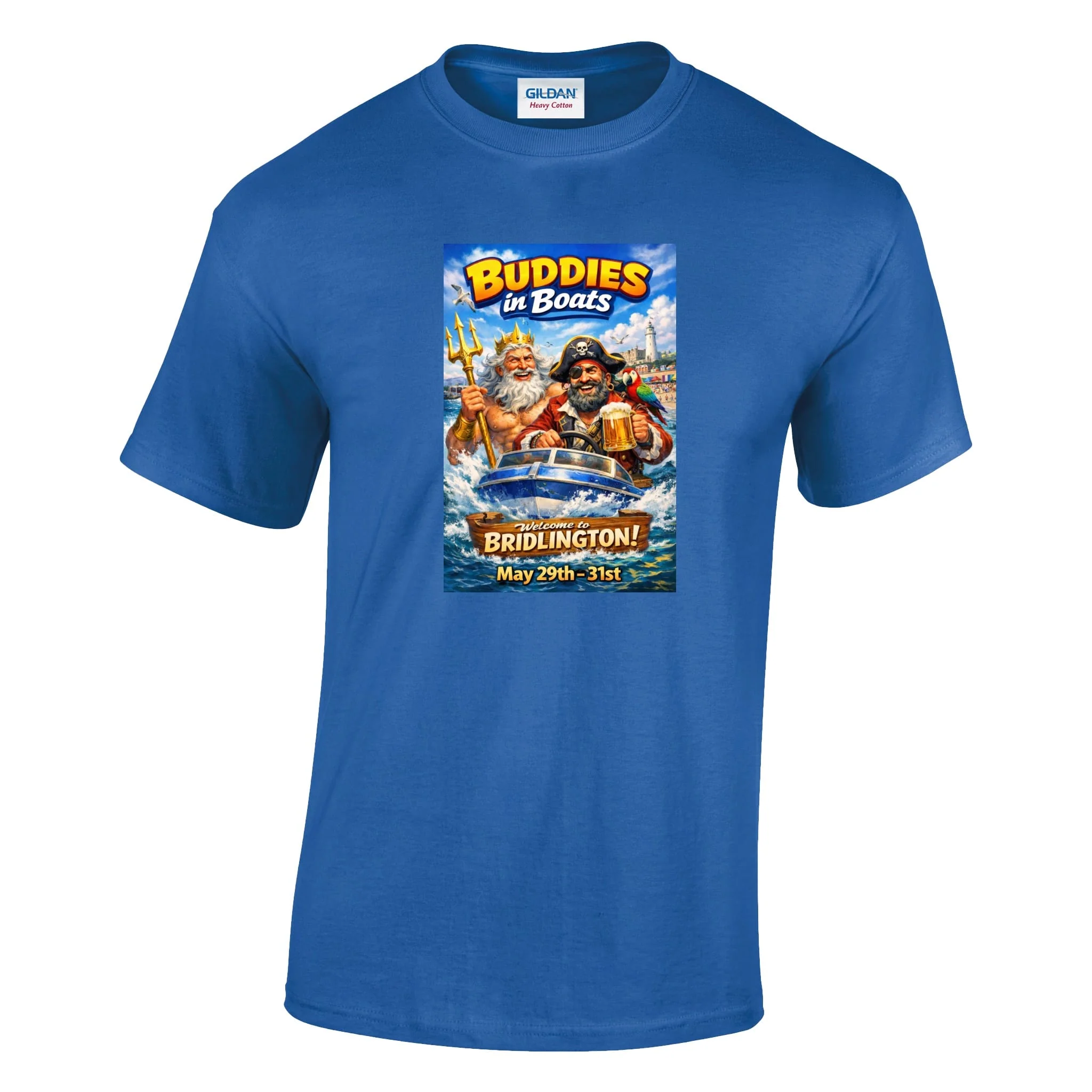 Buddies In Boats - Annual Reunion 2026 Printed T-Shirt - Image 9