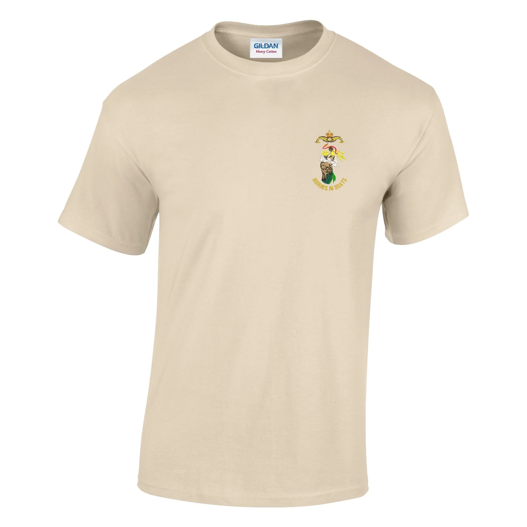 Buddies In Boats Neptune Cotton T-Shirt - Image 10