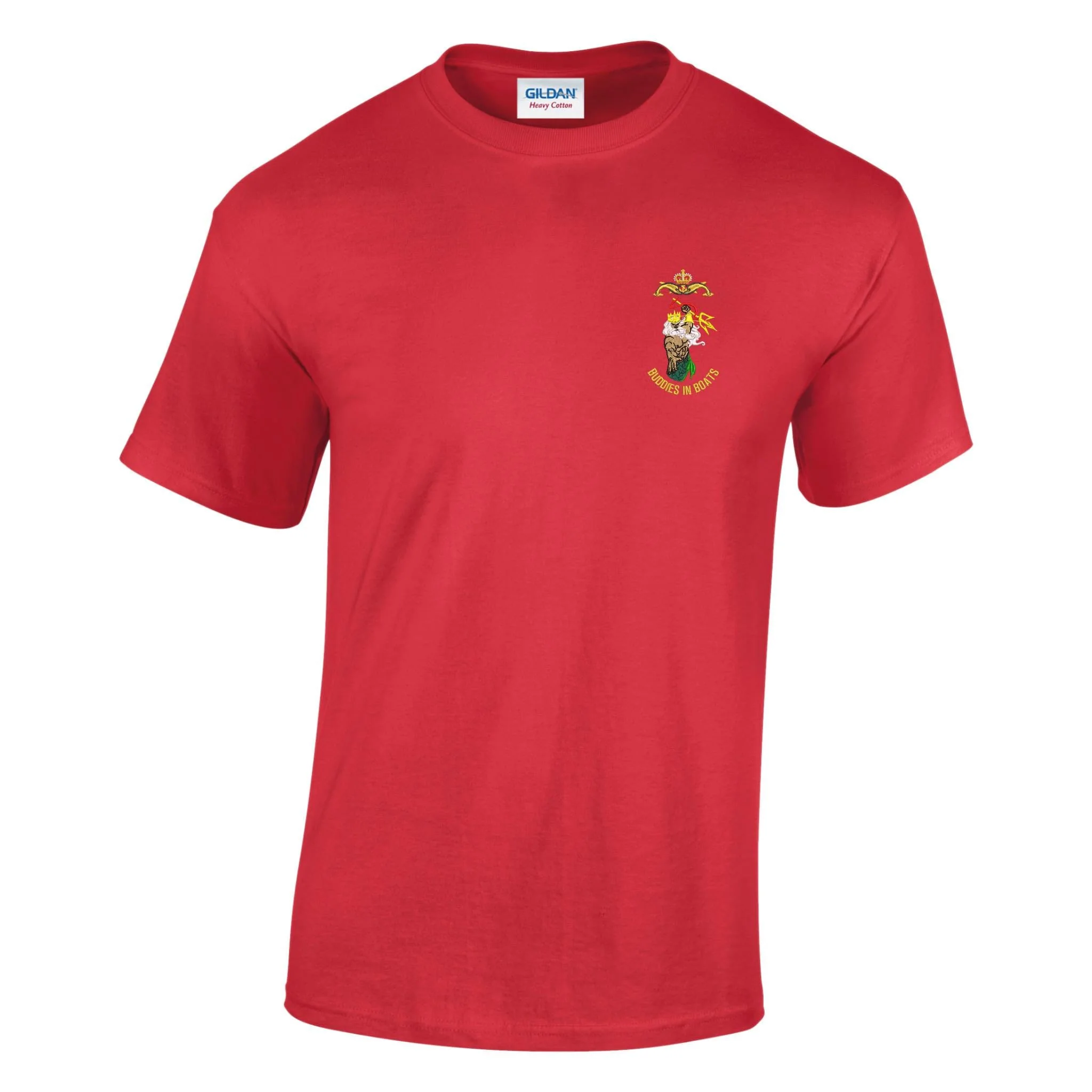Buddies In Boats Neptune Cotton T-Shirt - Image 8