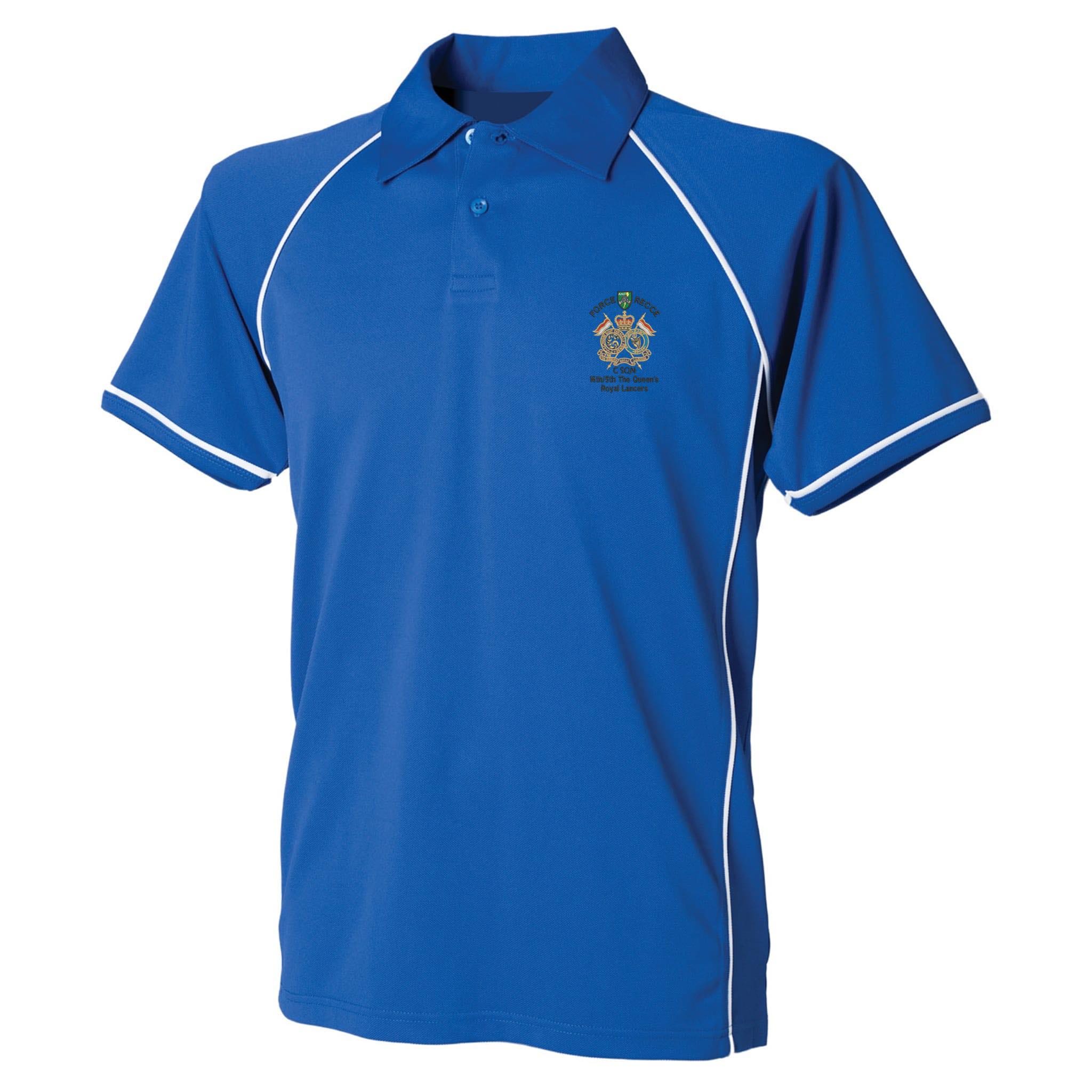 C Sqn 16th/5th The Queens Royal Lancers Performance Polo - Image 6