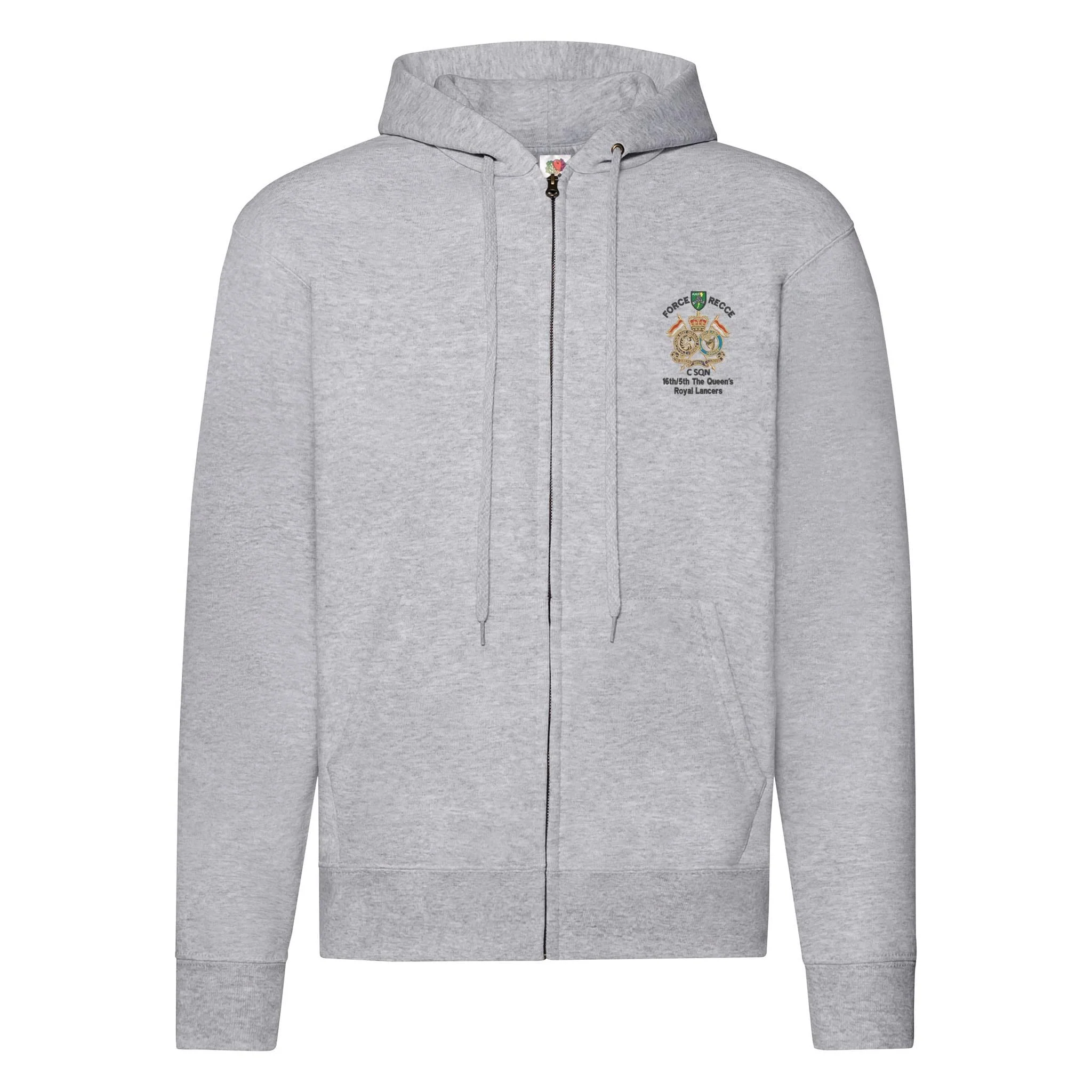 C Sqn 16th/5th The Queens Royal Lancers Zipped Hoodie