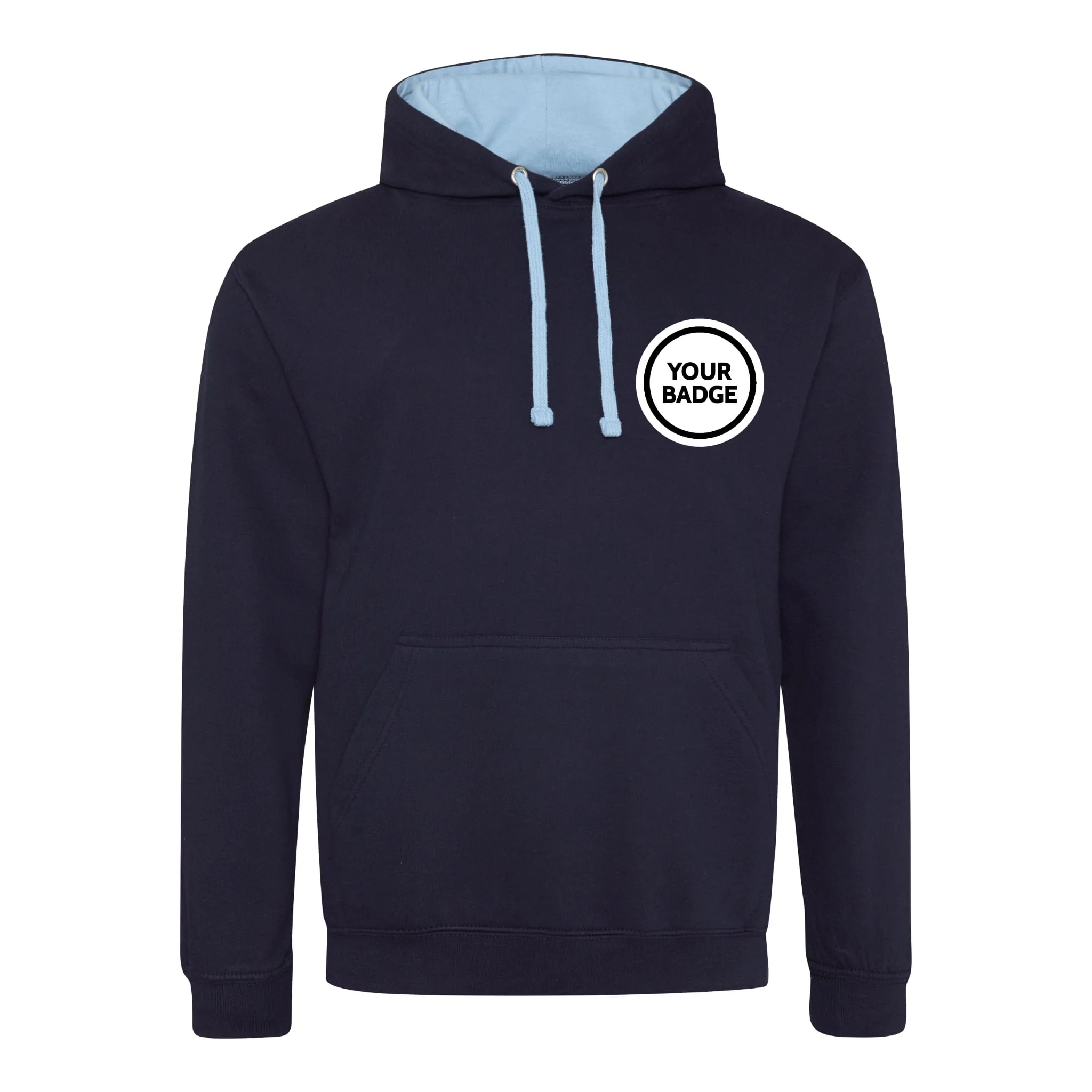 Varsity Contrast Hoodie - Choose Your Badge - Image 8