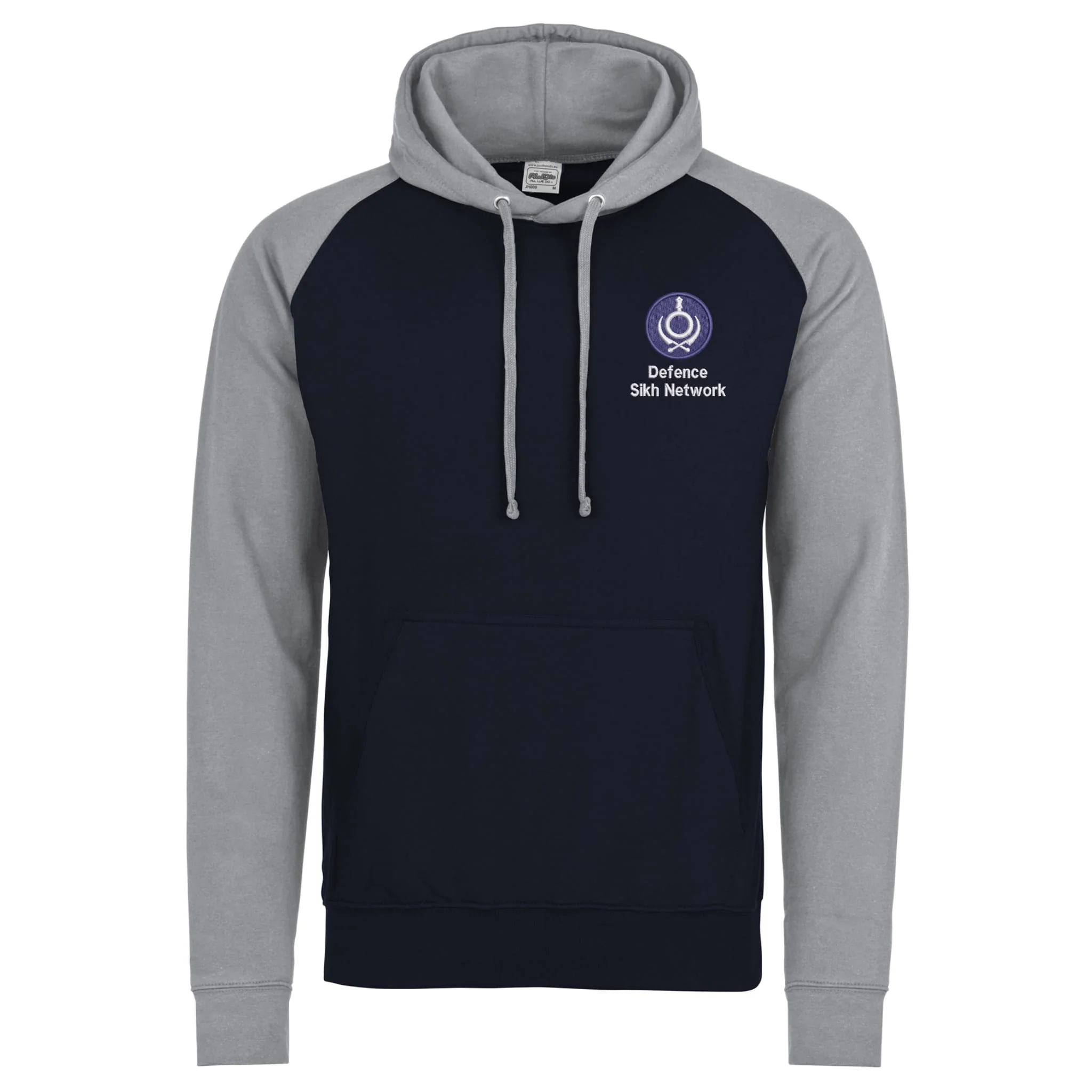Defence Sikh Network Contrast Hoodie - Image 3
