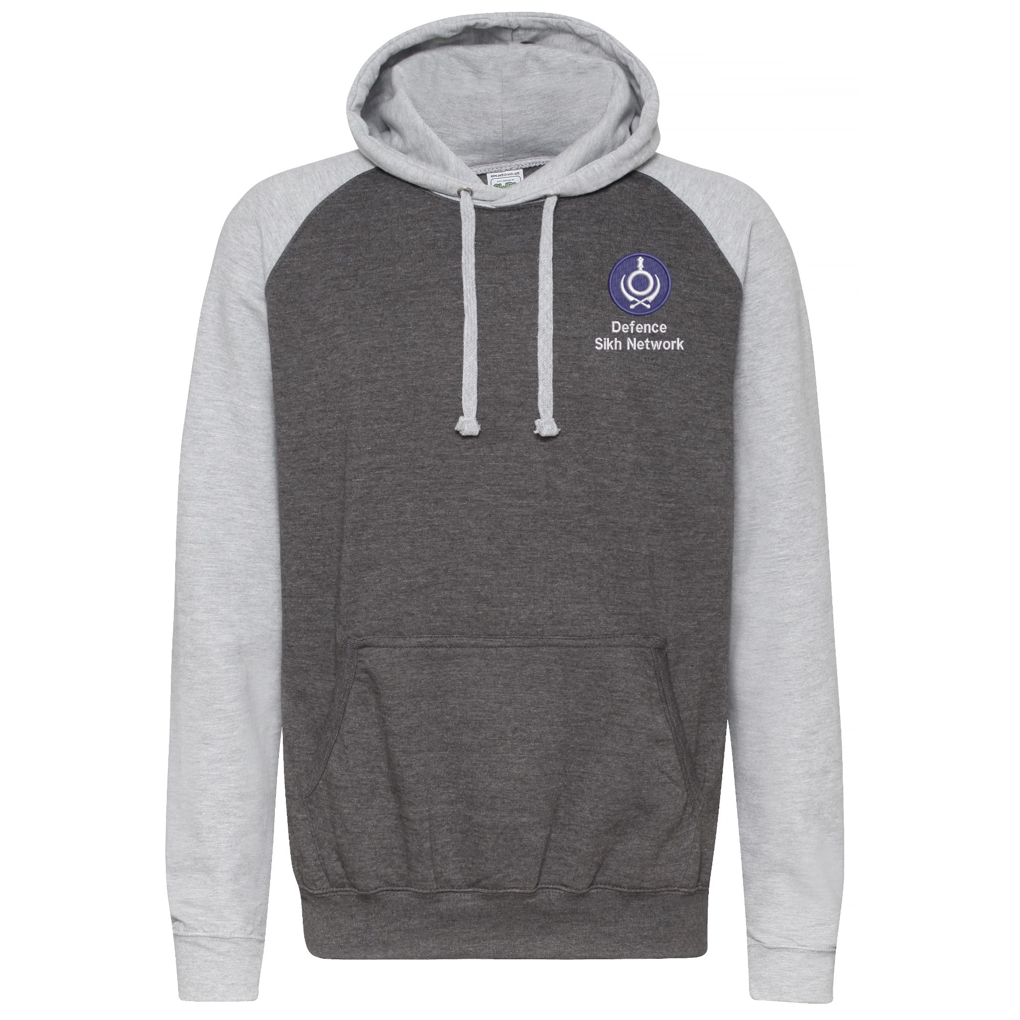 Defence Sikh Network Contrast Hoodie - Image 4