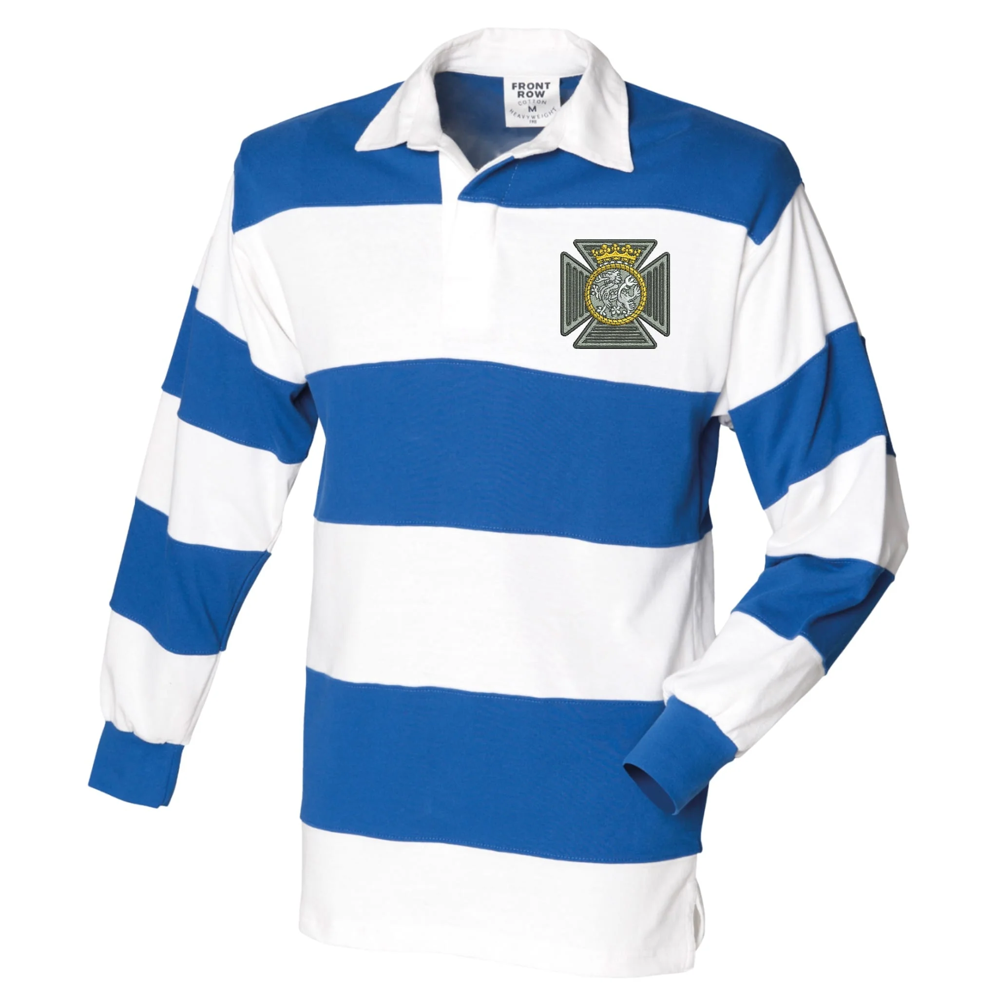 Duke of Edinburgh's Royal Regiment Front Row Sewn Stripe Long Sleeve Rugby Shirt - Image 4