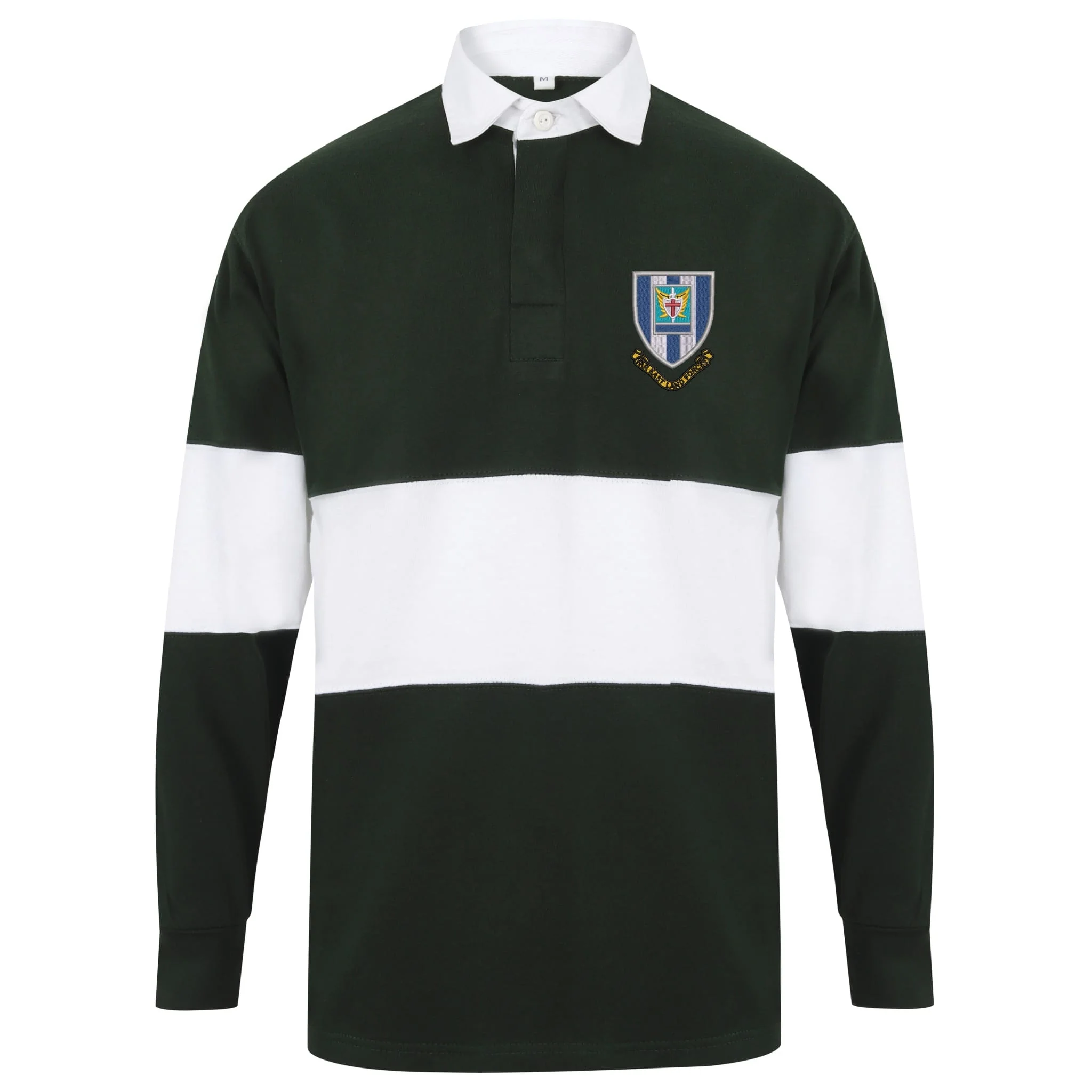 Far East Land Forces Front Row Long Sleeve Panelled Rugby Shirt