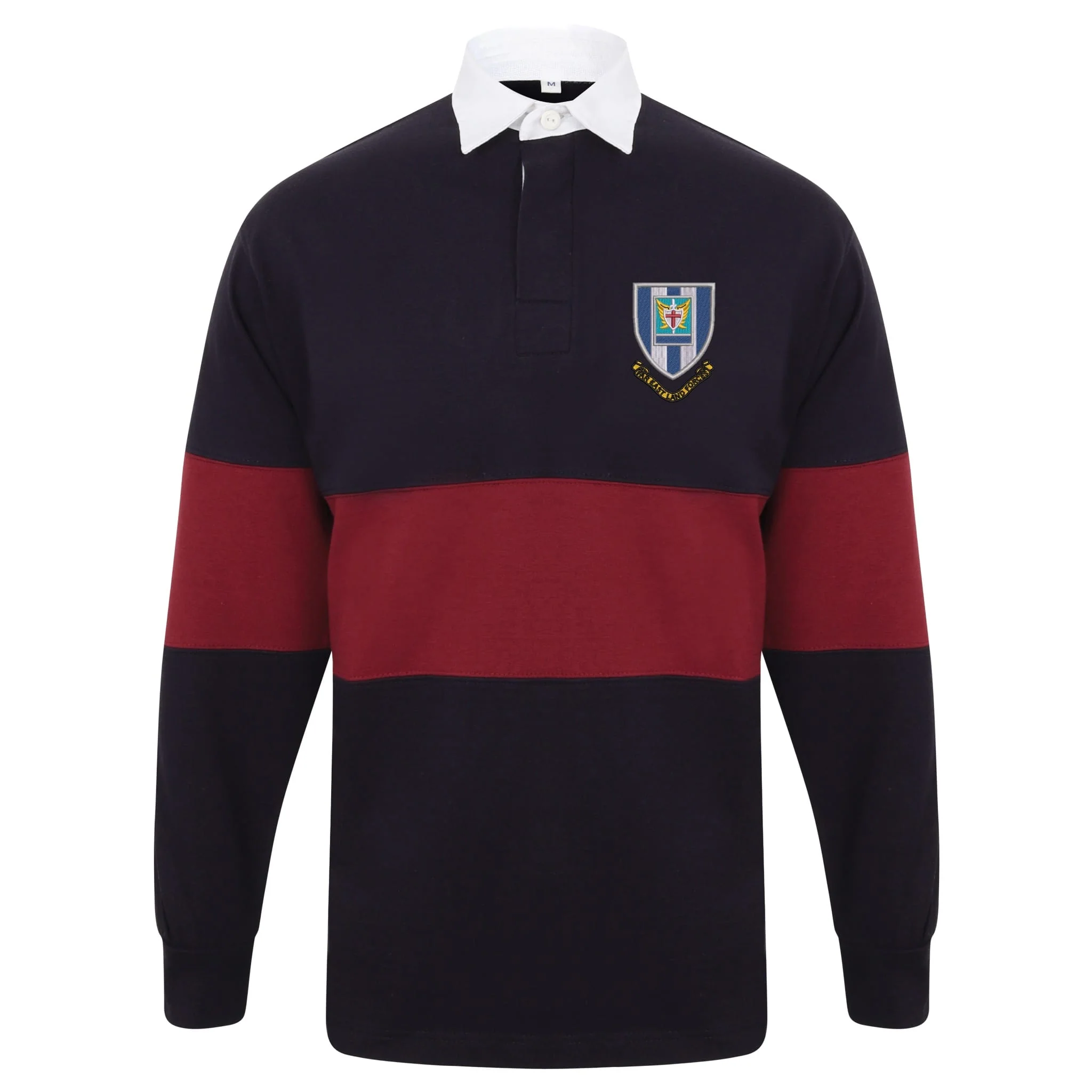 Far East Land Forces Front Row Long Sleeve Panelled Rugby Shirt - Image 2