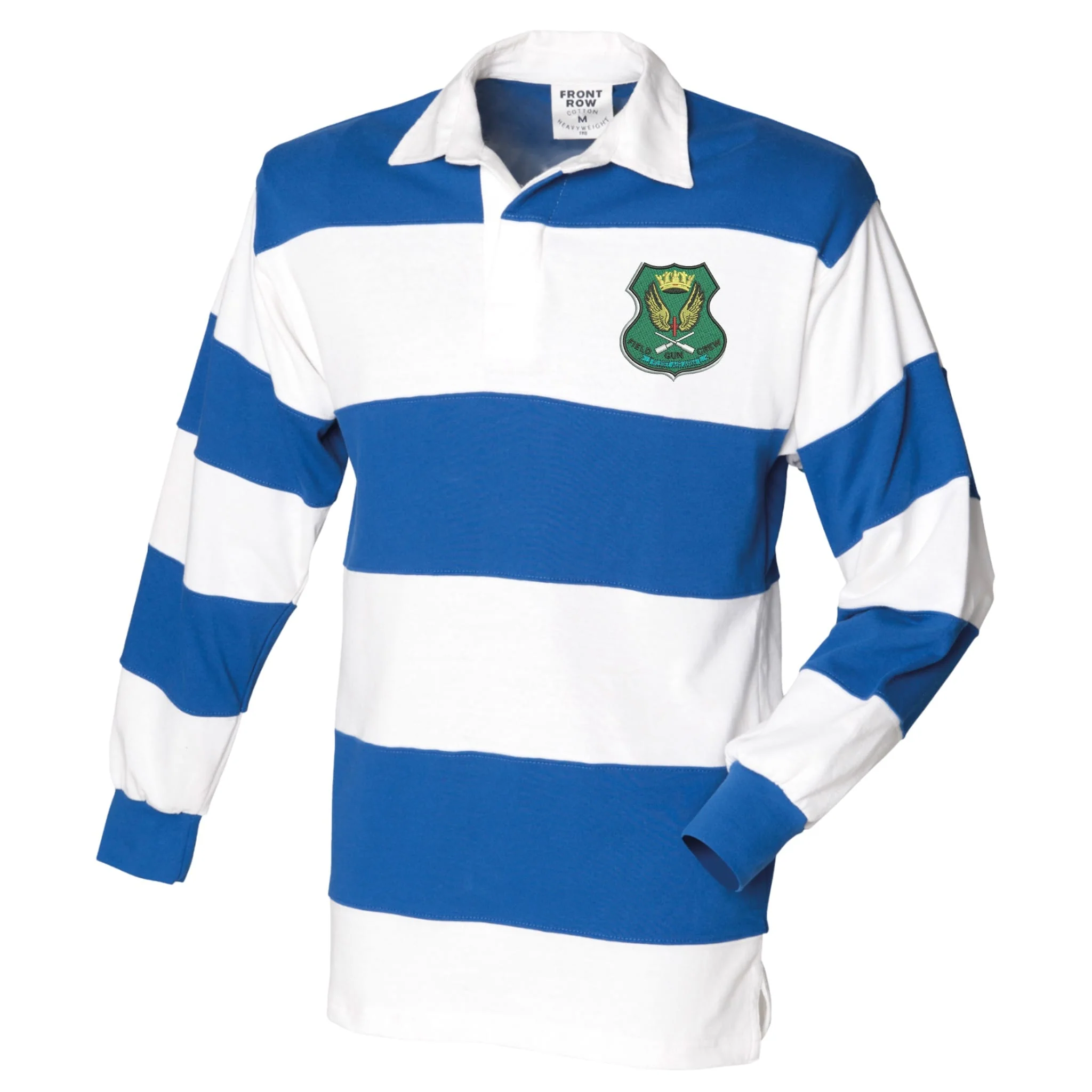 Field Gun Crew Fleet Air Arm Front Row Sewn Stripe Long Sleeve Rugby Shirt - Image 3