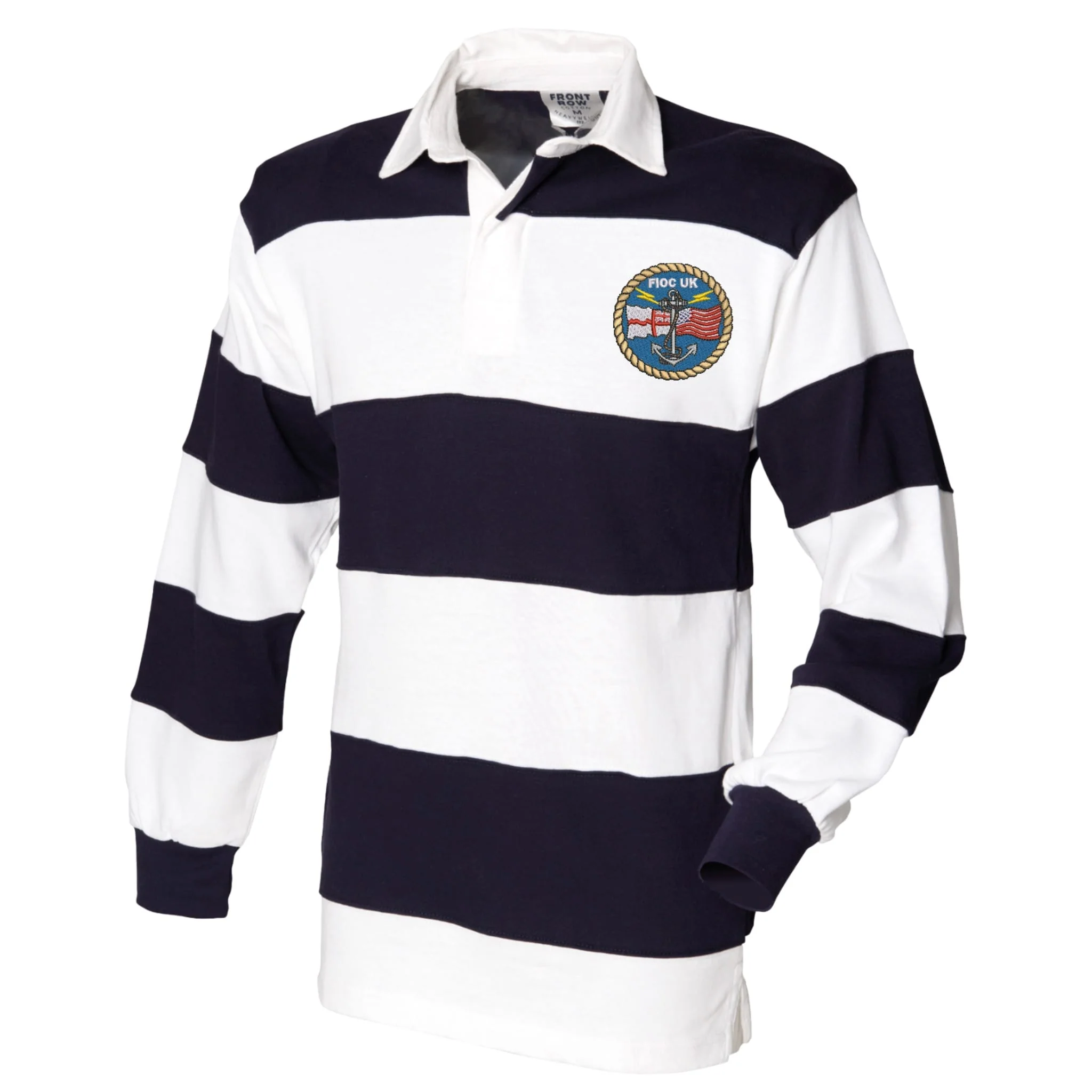 FIOC UK Front Row Sewn Stripe Long Sleeve Rugby Shirt - Image 3