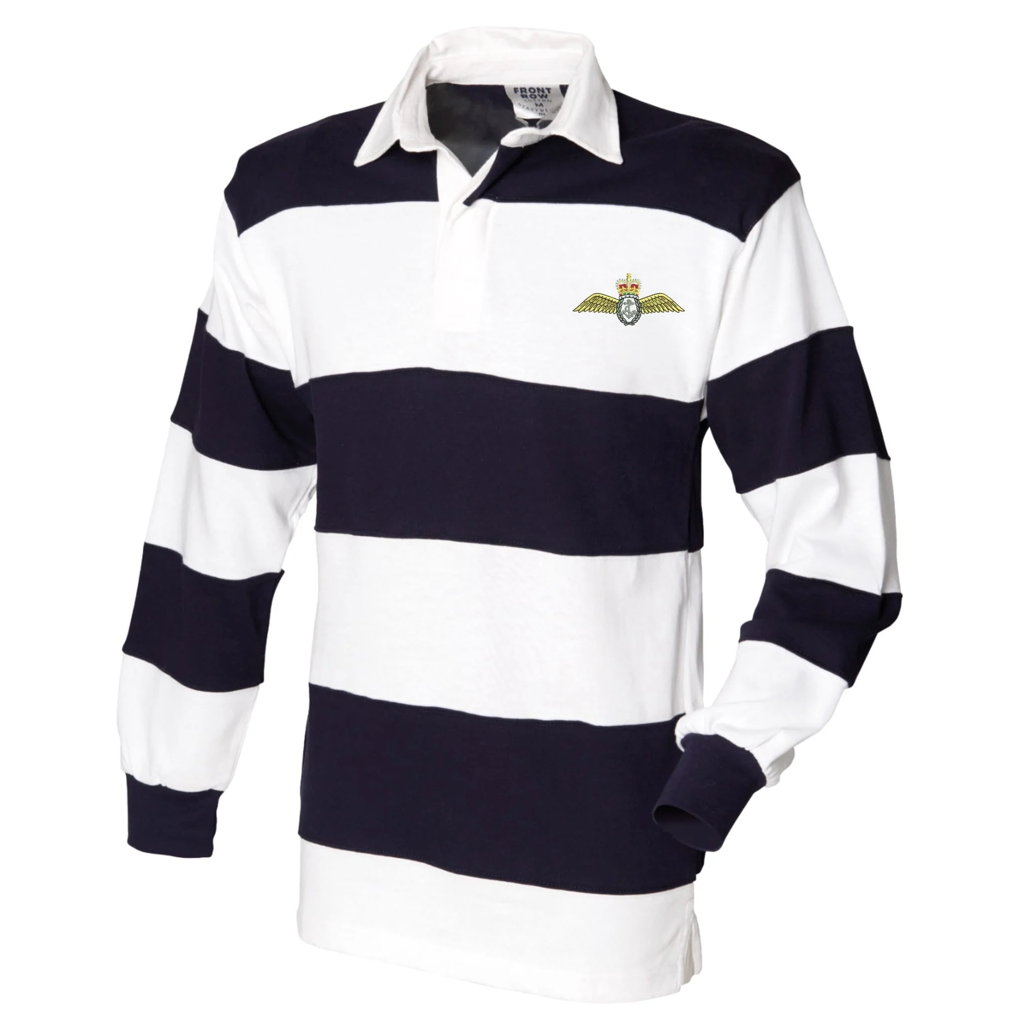 Fleet Air Arm Front Row Sewn Stripe Long Sleeve Rugby Shirt - Image 2