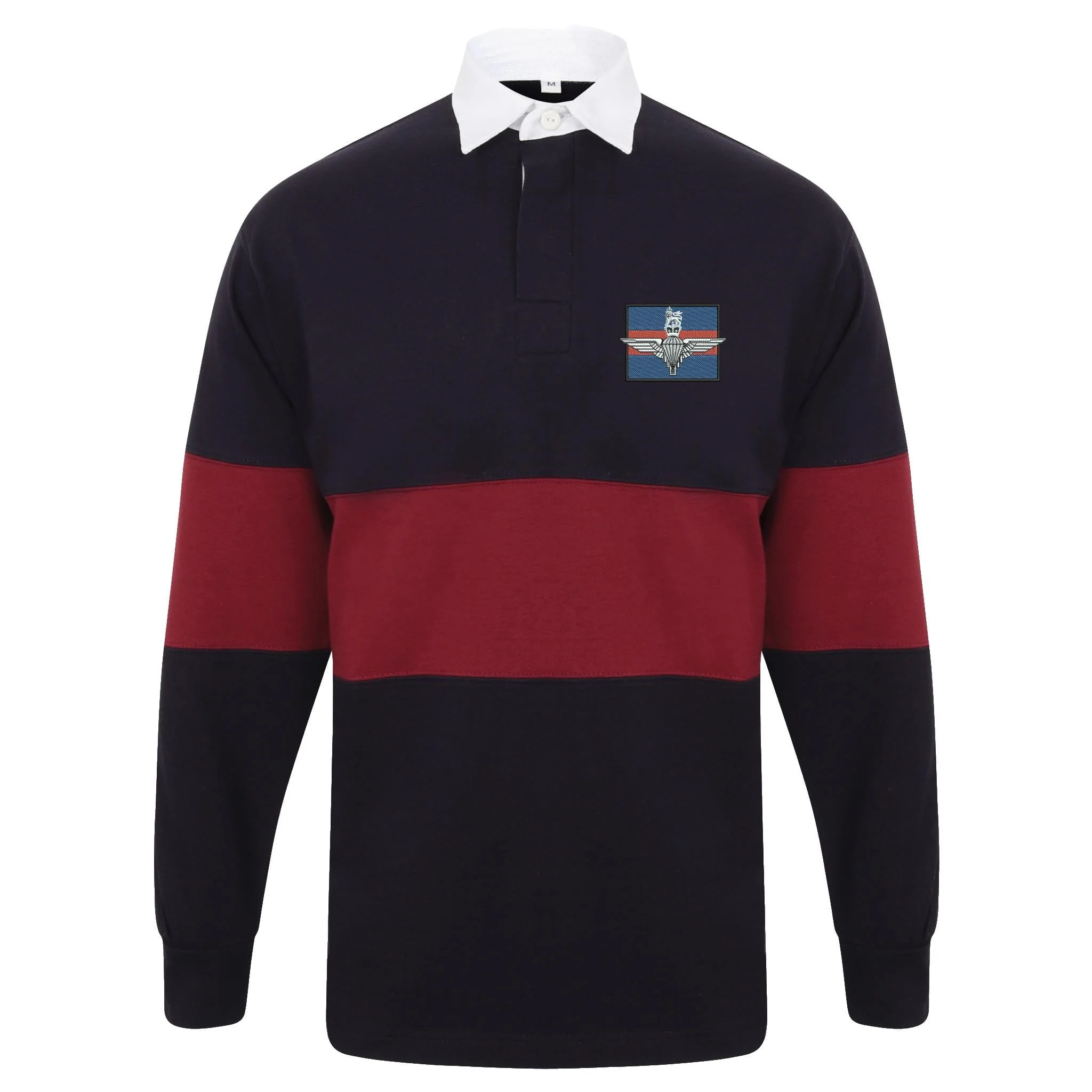 Guards Platoon Front Row Long Sleeve Panelled Rugby Shirt - Image 2