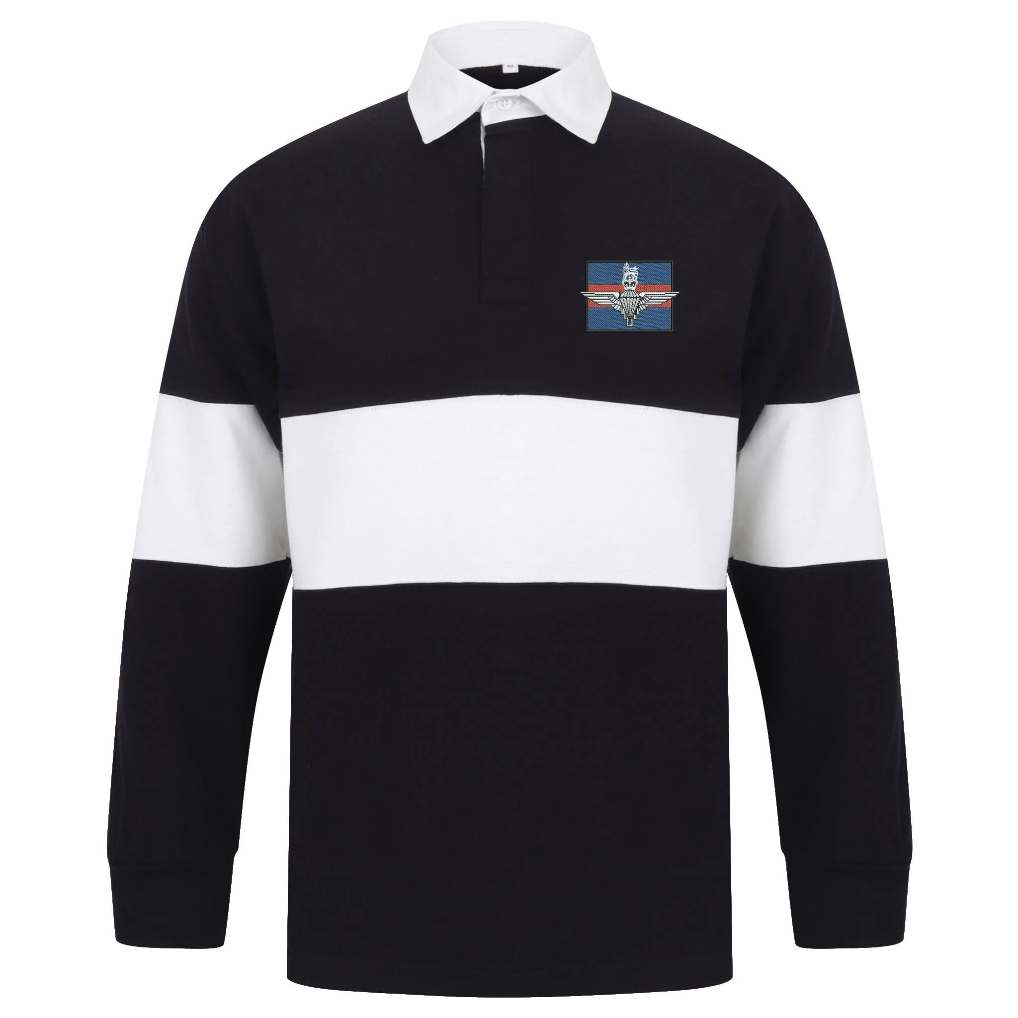 Guards Platoon Front Row Long Sleeve Panelled Rugby Shirt - Image 3