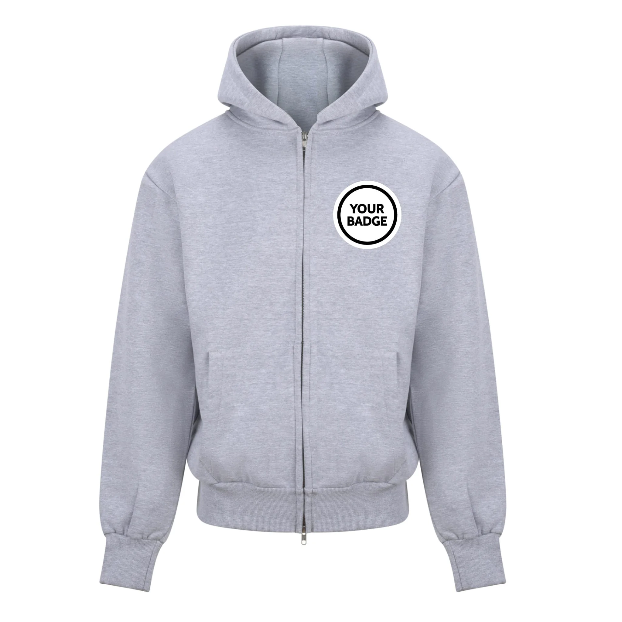 Heavyweight Zipped Hoodie - Choose Your Badge - Image 3